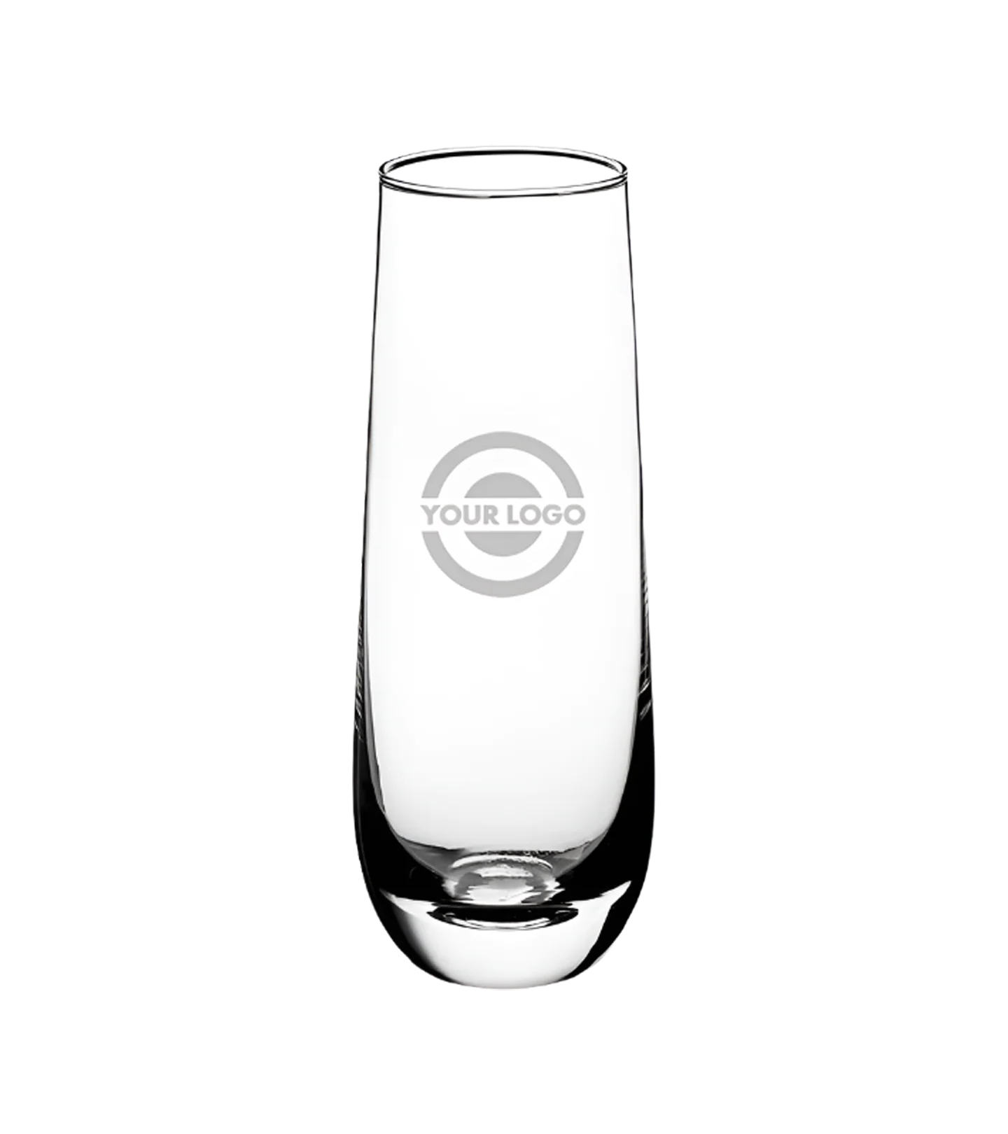 10 oz Custom Engraved Stemless Champagne Flute Glass