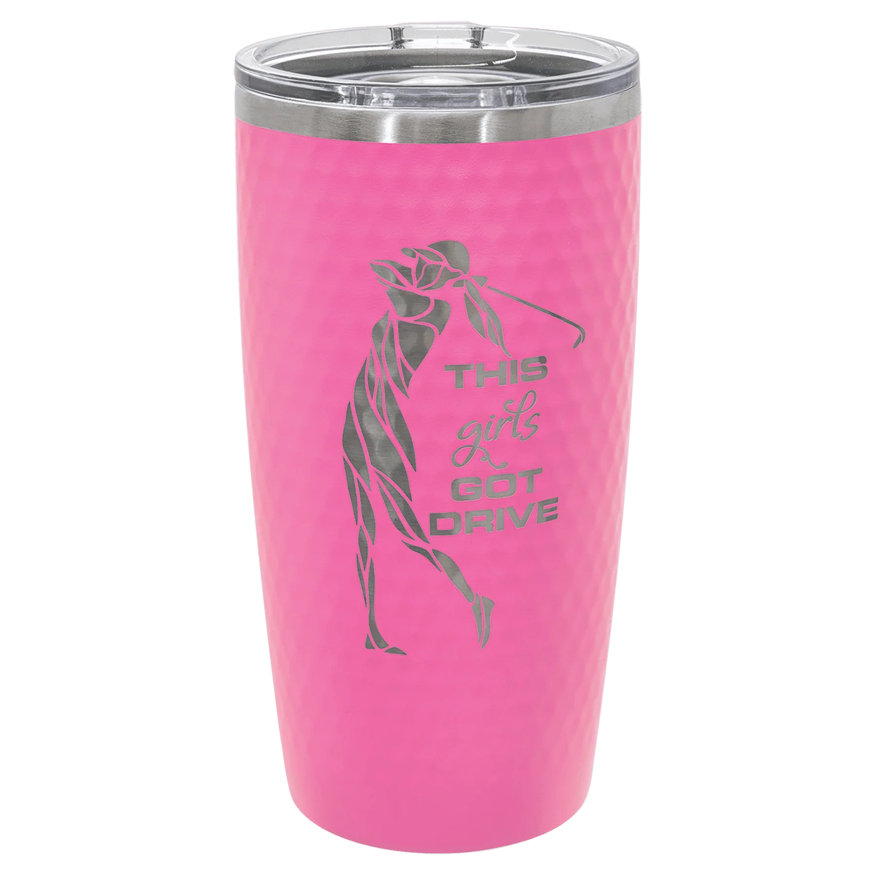 20 oz Custom Golf Dimple Tumbler W/ Slider Lid - Image 2