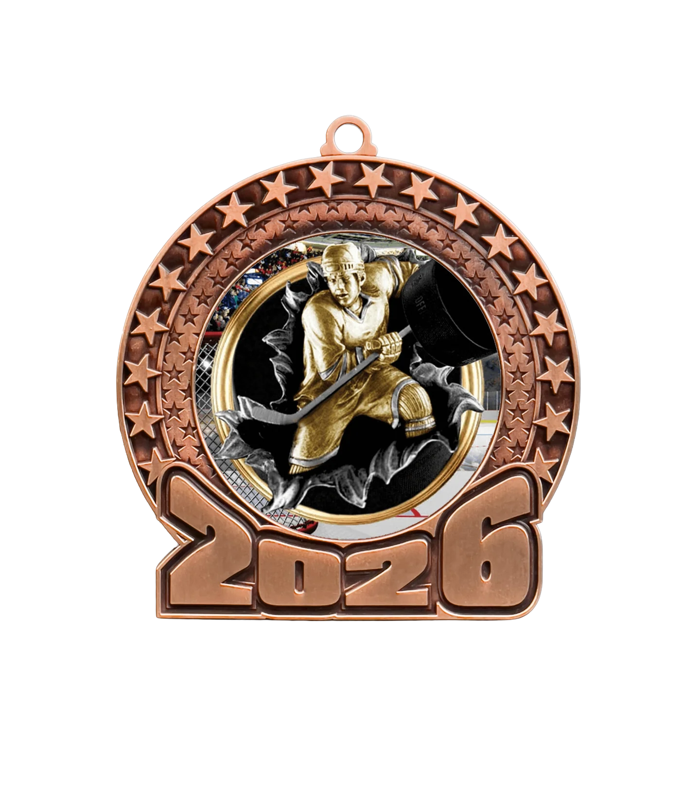 2026 Hockey Insert Medal - Image 3