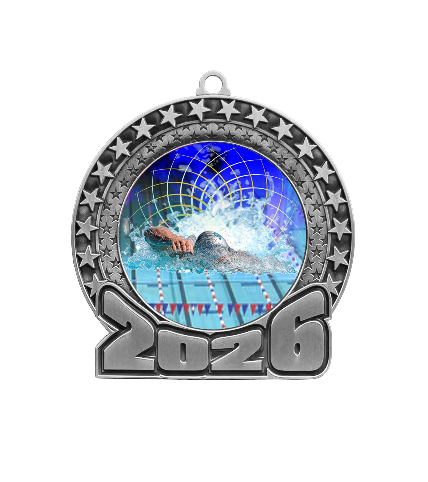 2026 Swimming Insert Medal - Image 2