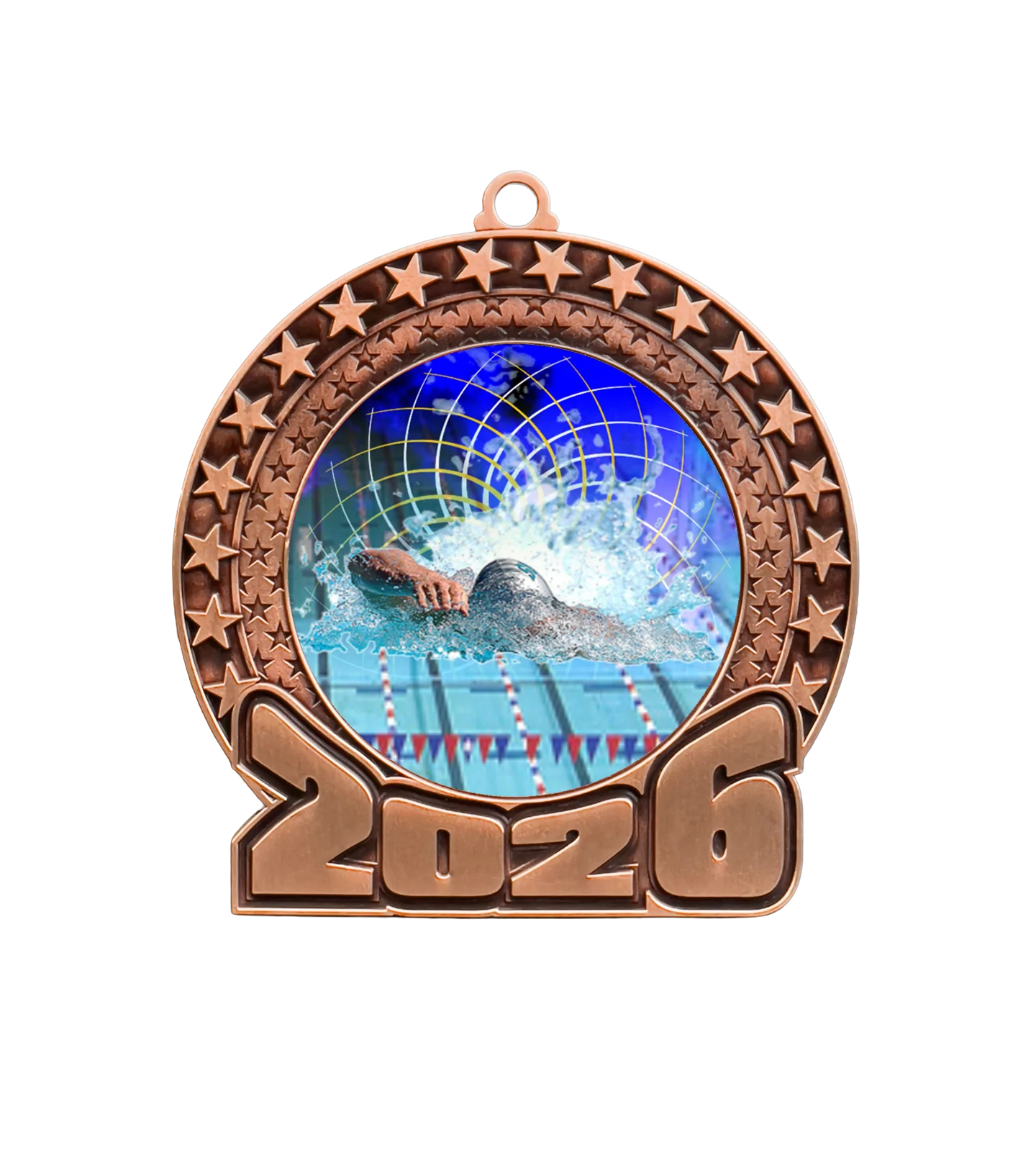 2026 Swimming Insert Medal - Image 3