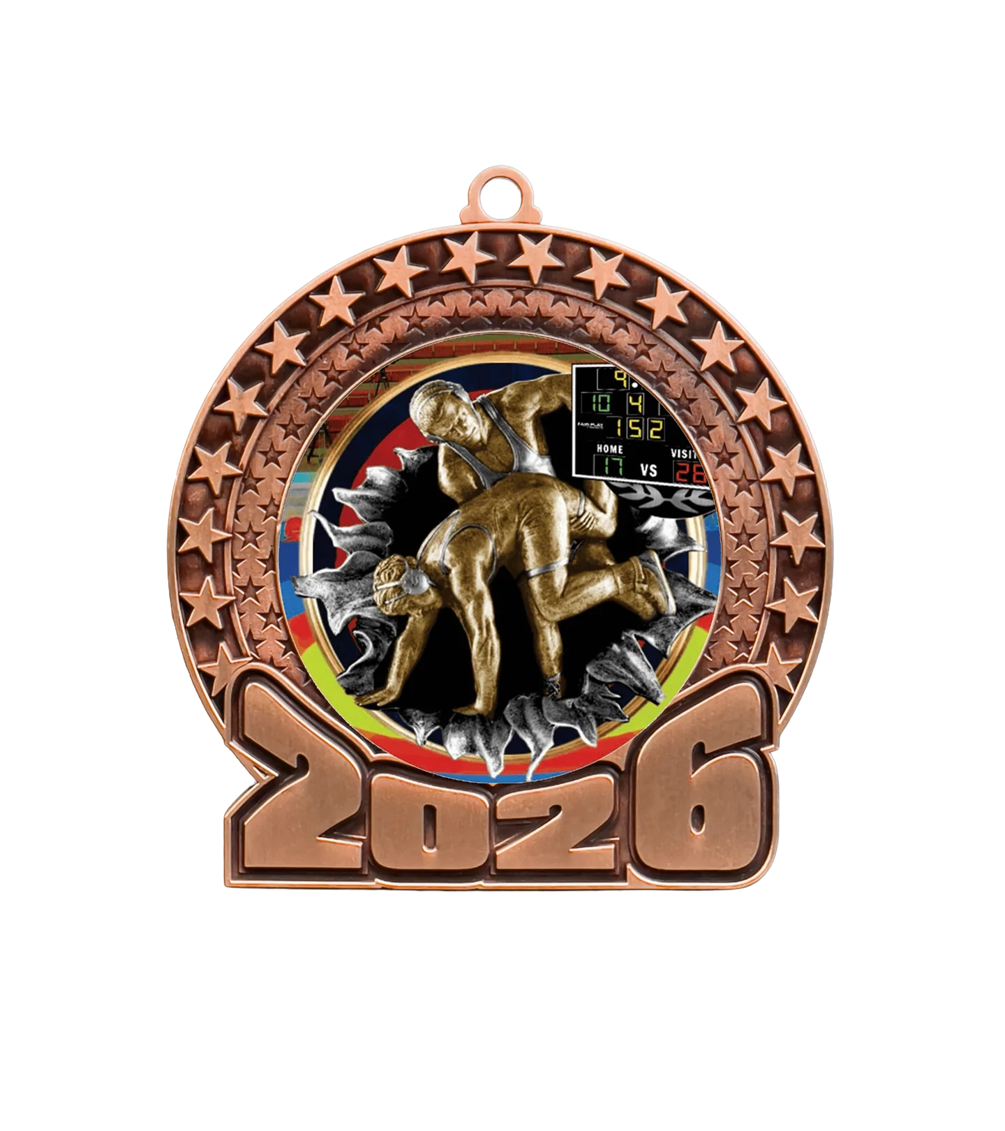 2026 Wrestling Insert Medal - Image 3