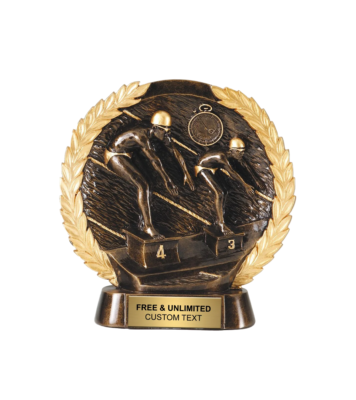 3D Action Swimming Trophy