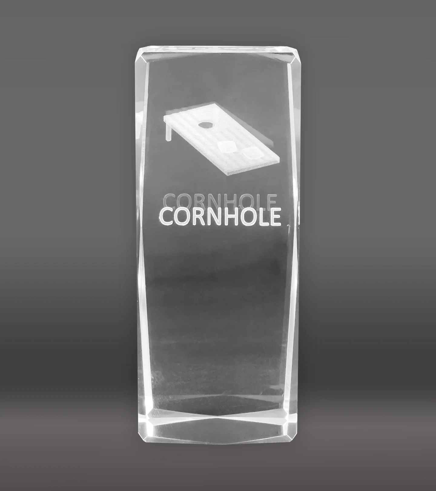3D Cornhole Board Crystal - Image 2
