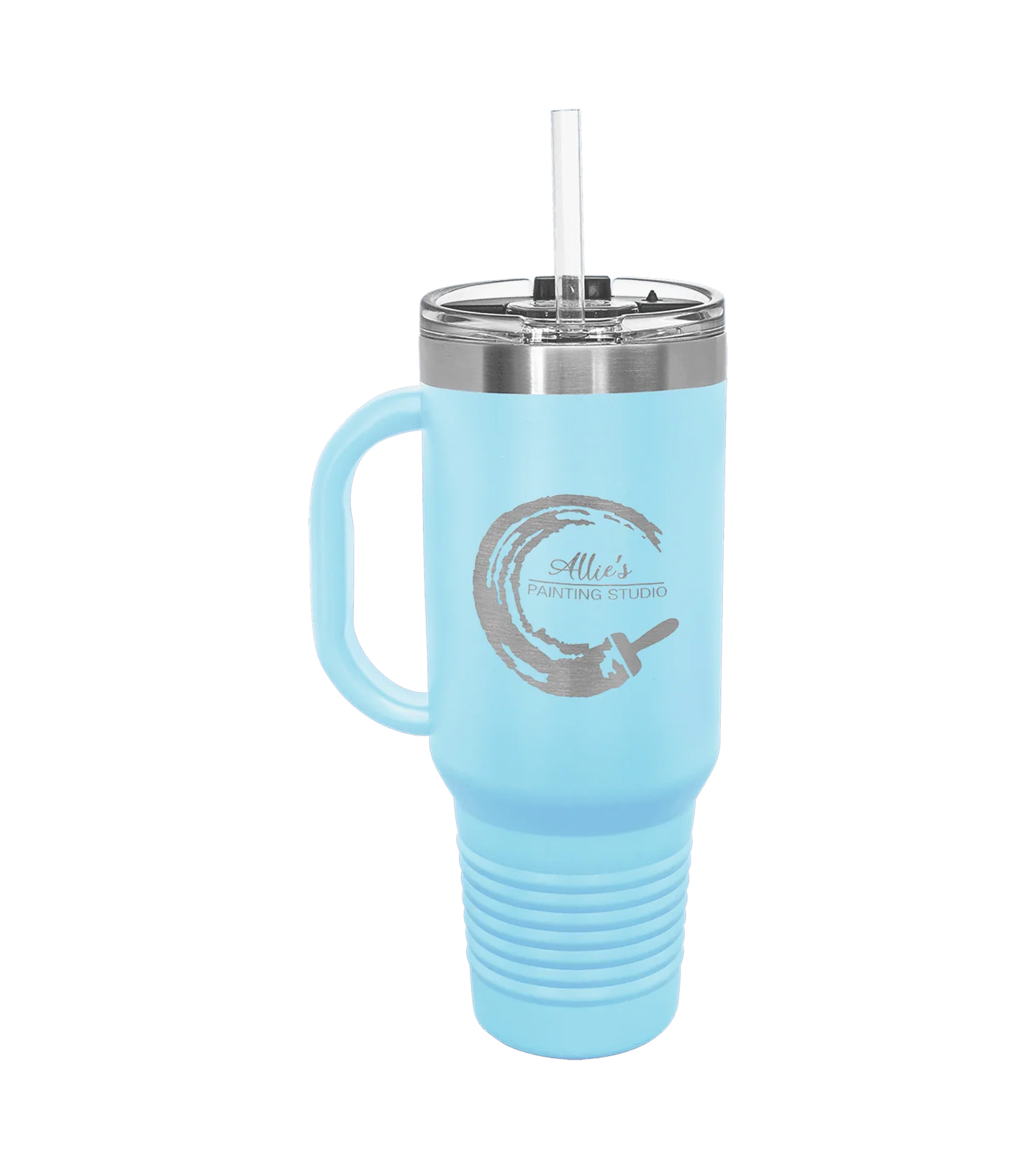 Insulated Personalized Travel Mug with Handle - 40 oz - Image 10