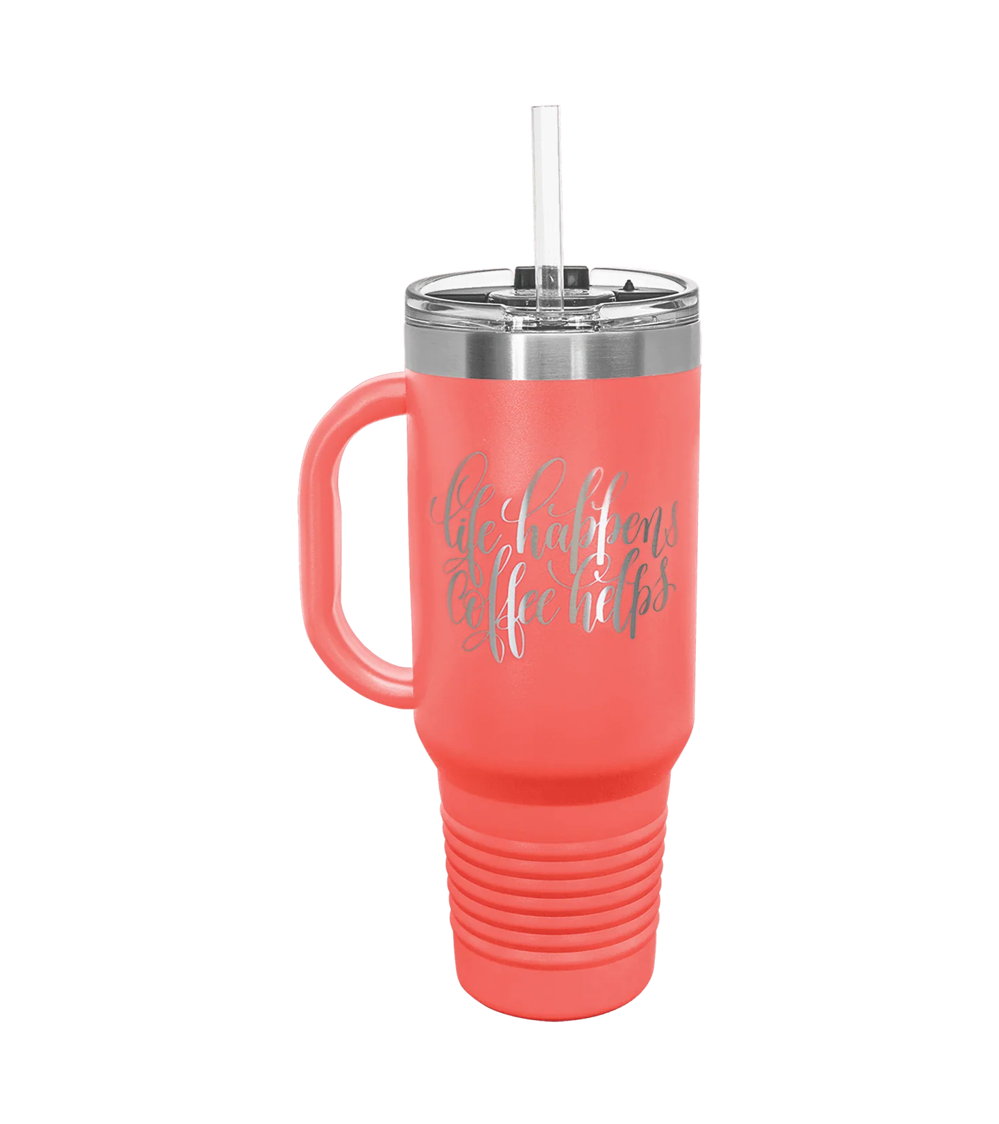 Insulated Personalized Travel Mug with Handle - 40 oz - Image 15