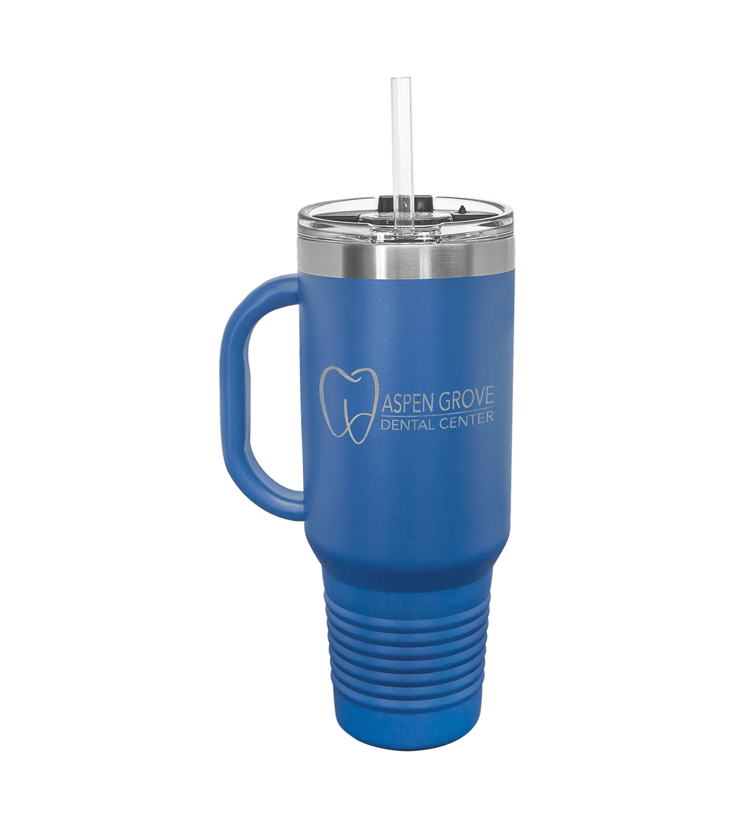 Insulated Personalized Travel Mug with Handle - 40 oz - Image 3
