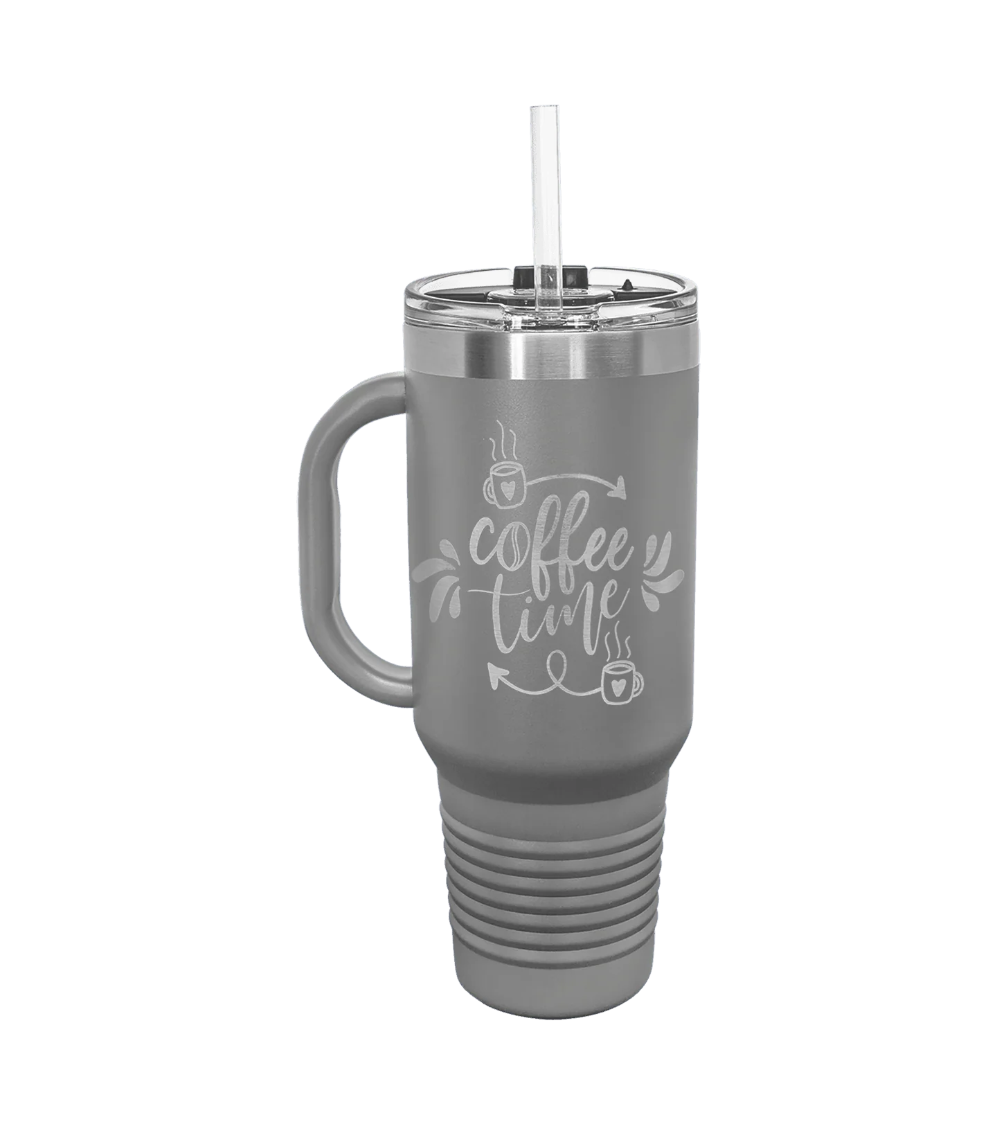Insulated Personalized Travel Mug with Handle - 40 oz - Image 6