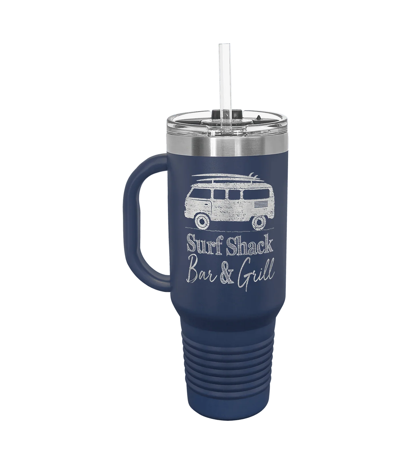 Insulated Personalized Travel Mug with Handle - 40 oz - Image 7