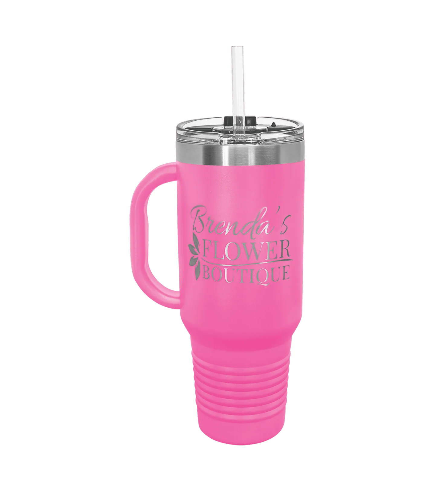 Insulated Personalized Travel Mug with Handle - 40 oz - Image 9