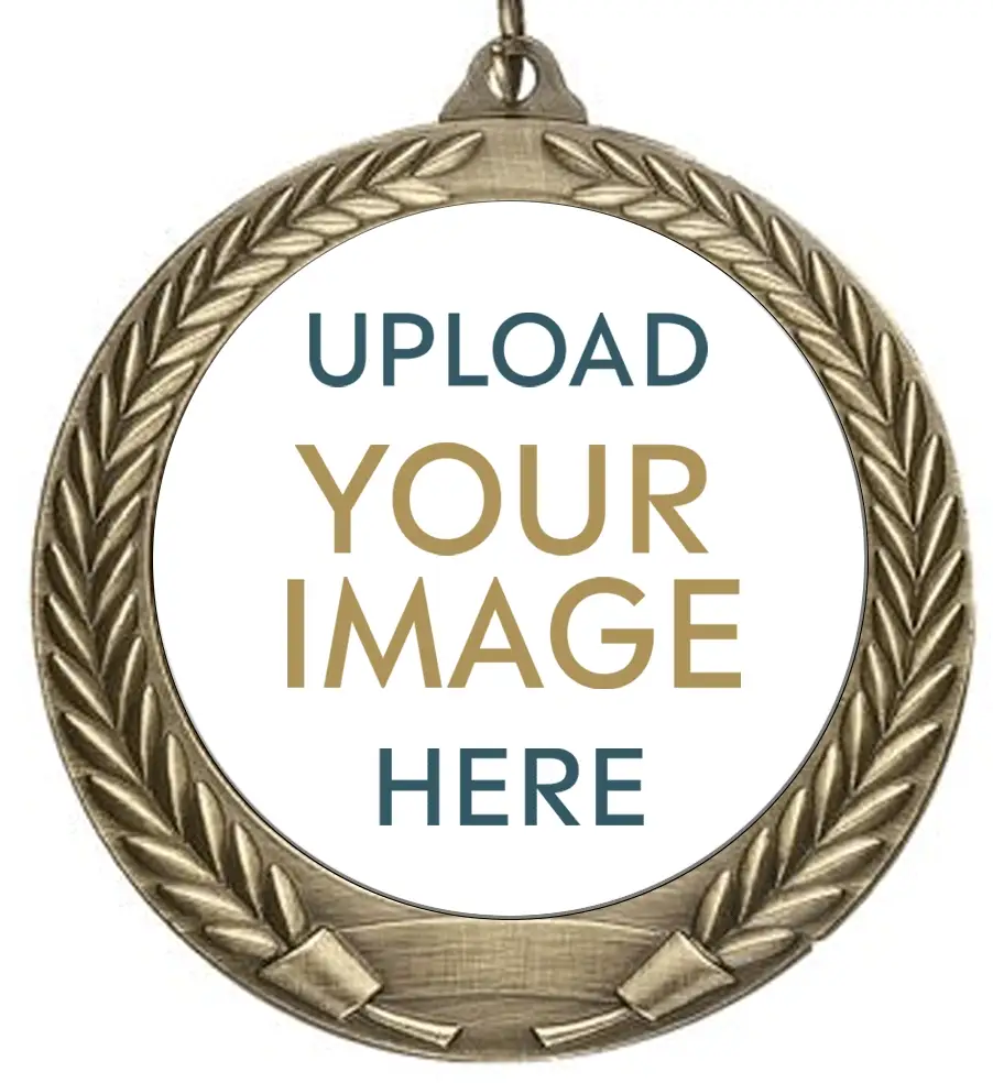 Antique Wreath Custom Insert Medal