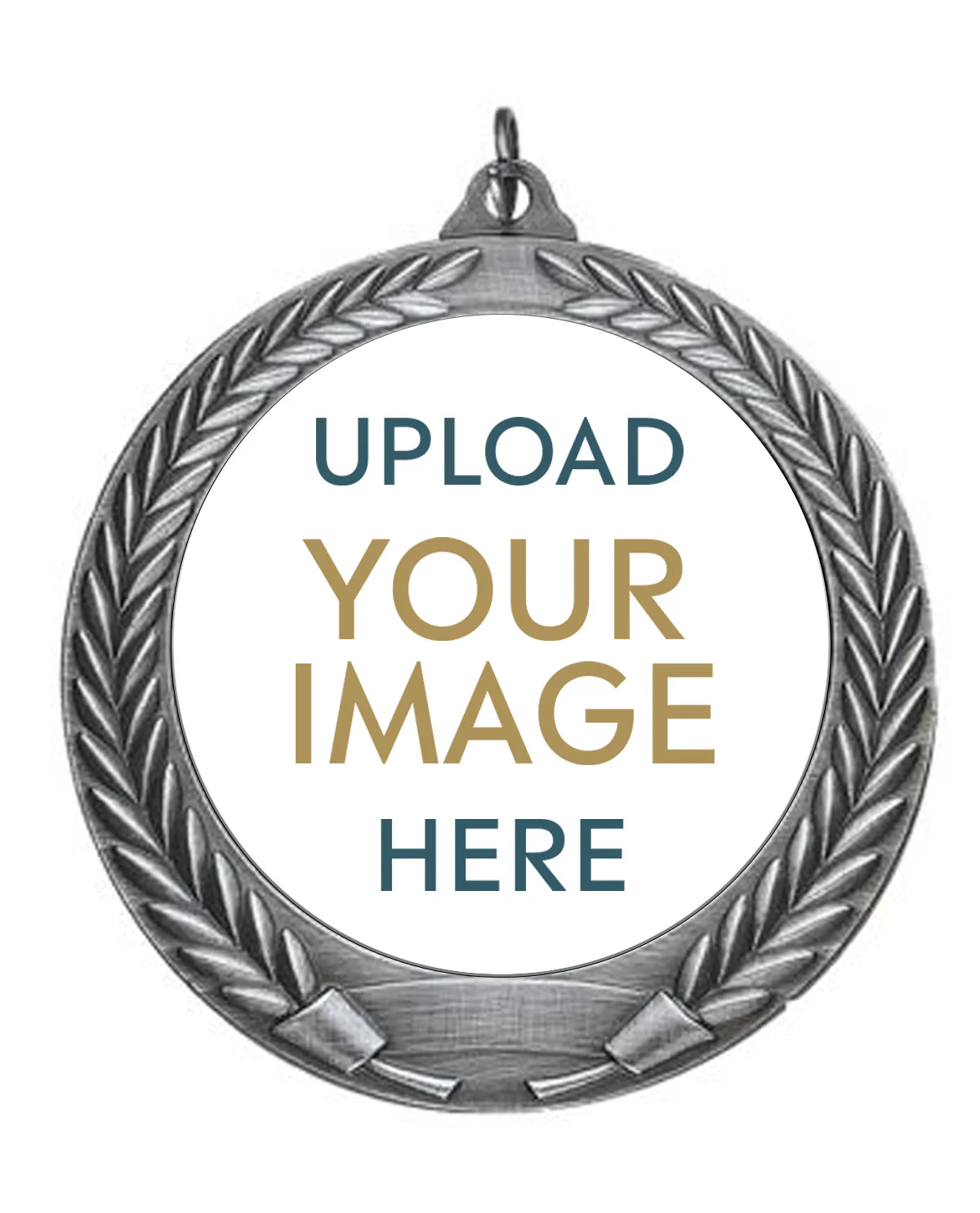 Antique Wreath Custom Insert Medal - Image 3