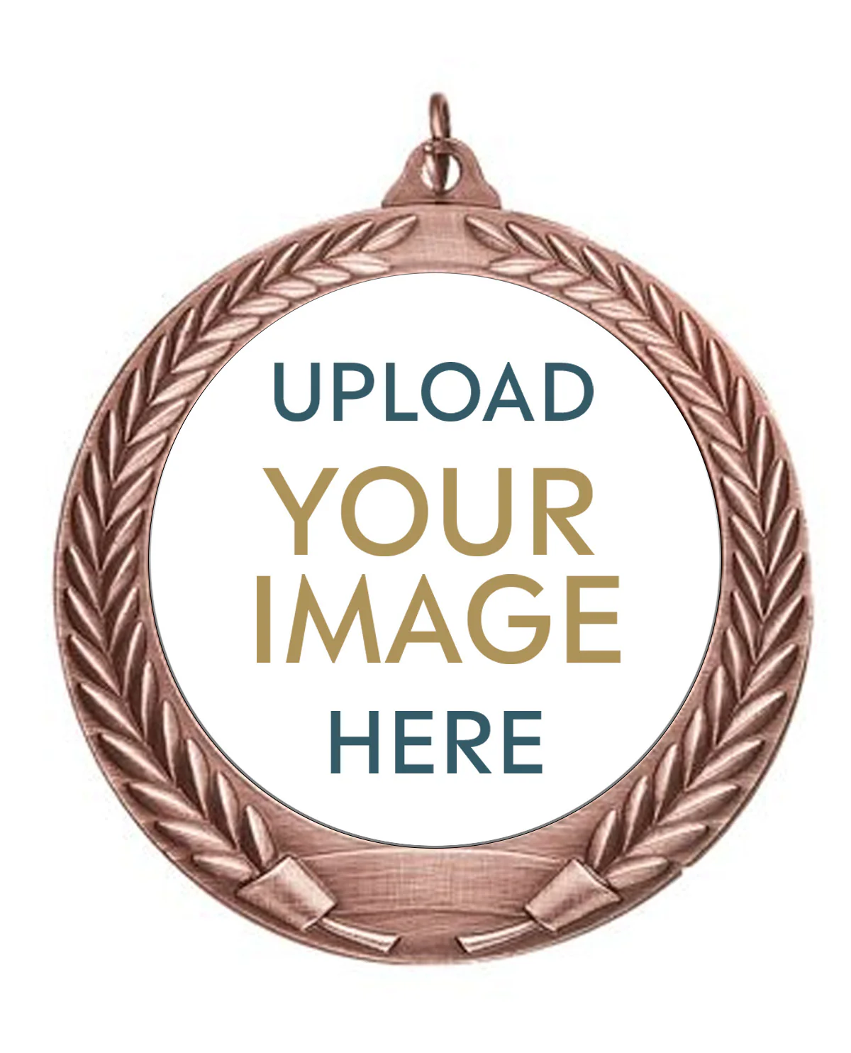 Antique Wreath Custom Insert Medal - Image 4