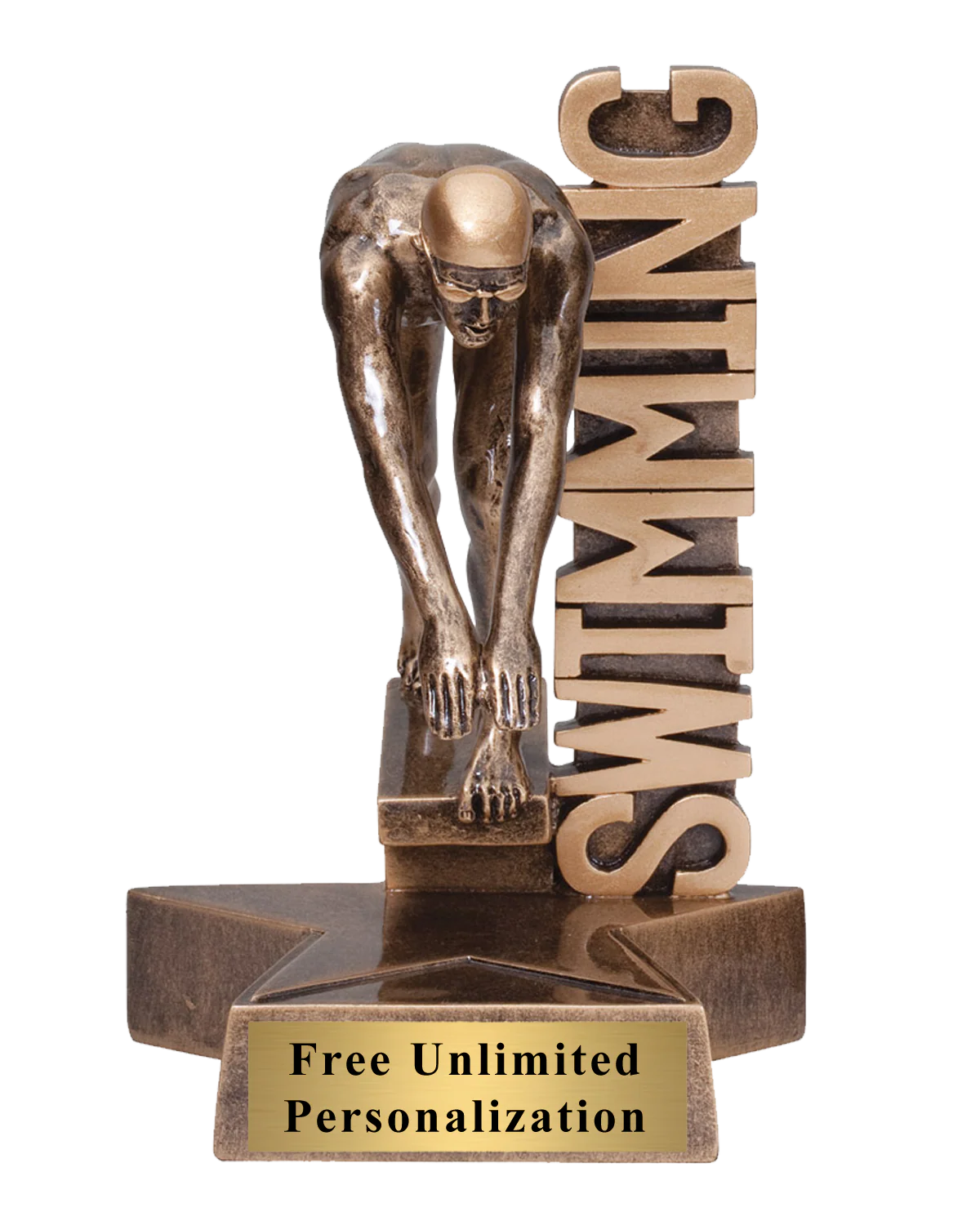 Billboard Swimming Trophy - Male