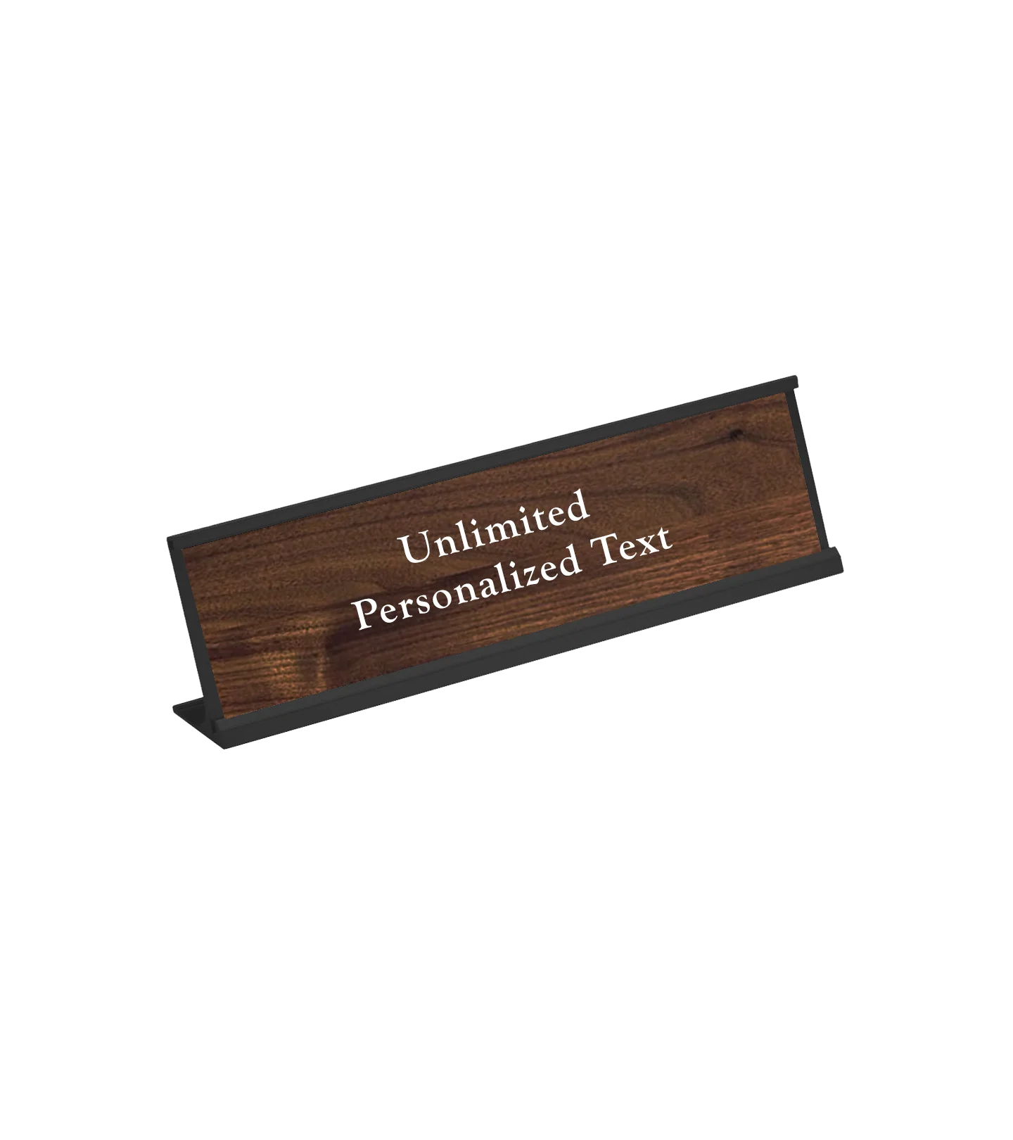 Black Desk Name Plate Holder - Image 10