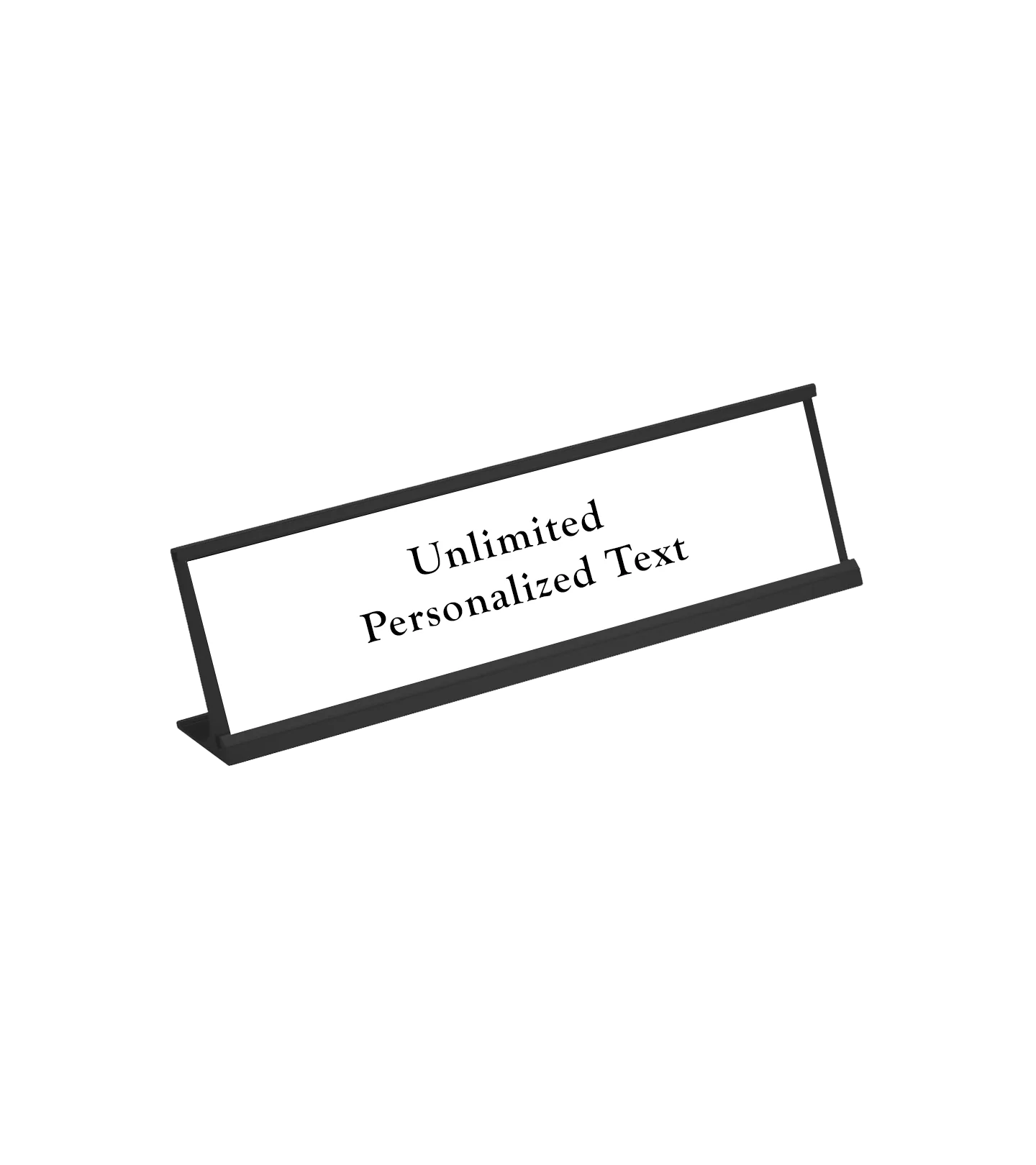 Black Desk Name Plate Holder - Image 11
