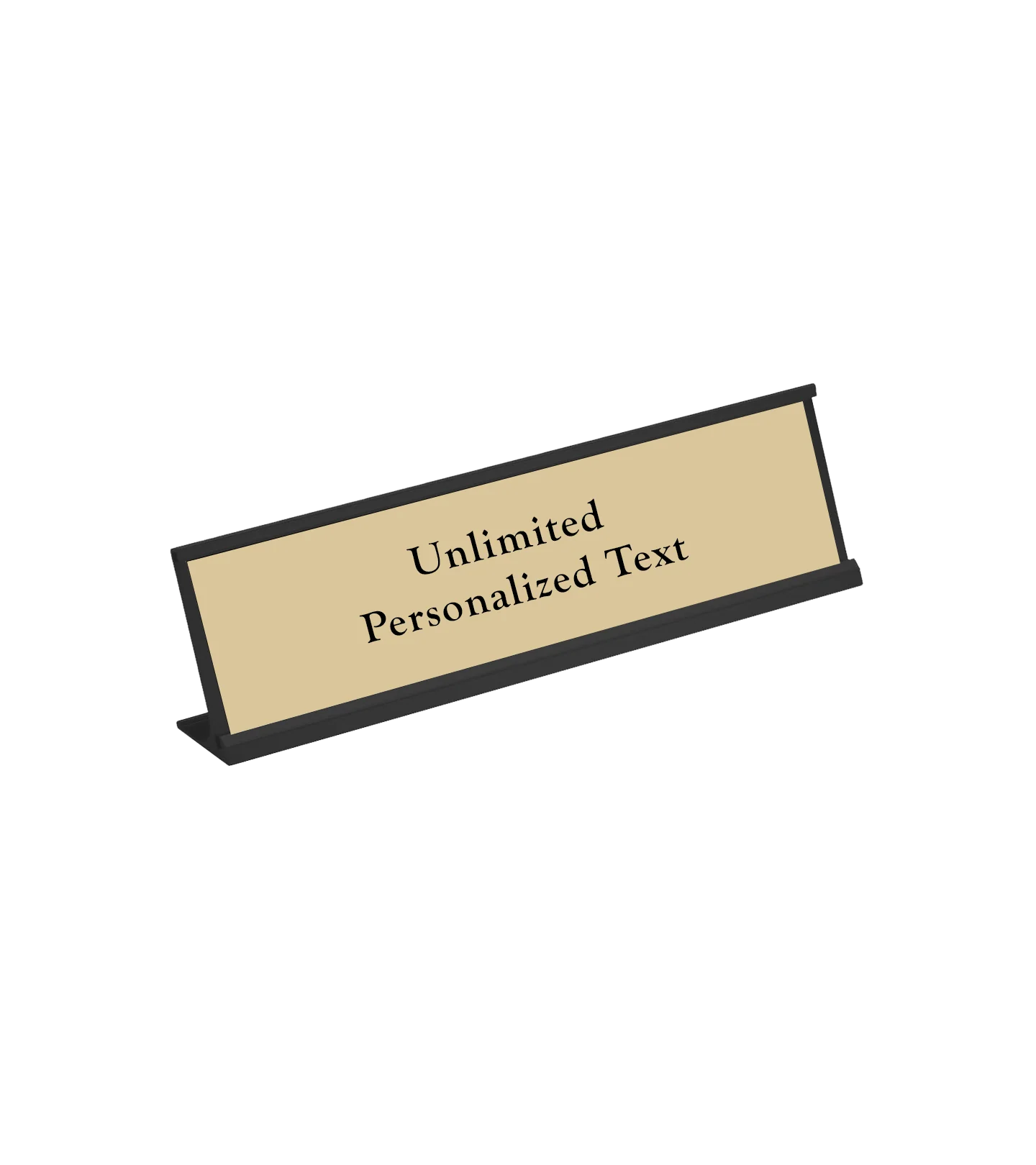 Black Desk Name Plate Holder - Image 12