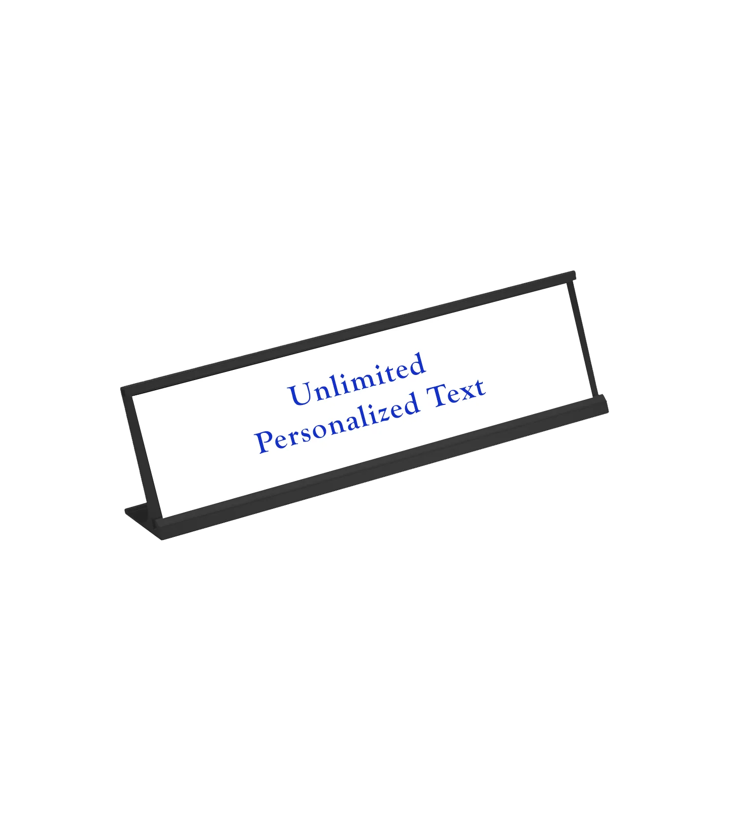 Black Desk Name Plate Holder - Image 13
