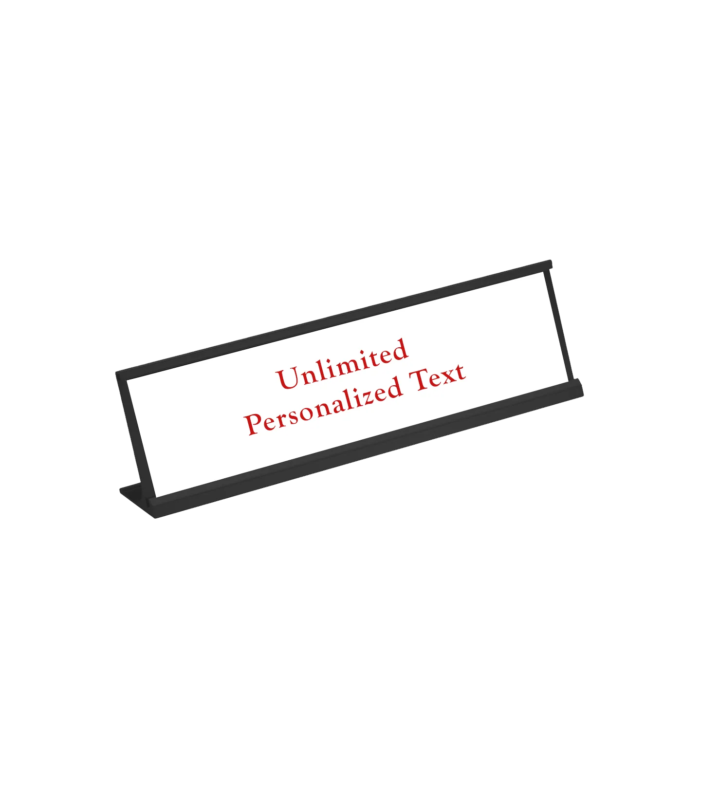 Black Desk Name Plate Holder - Image 15