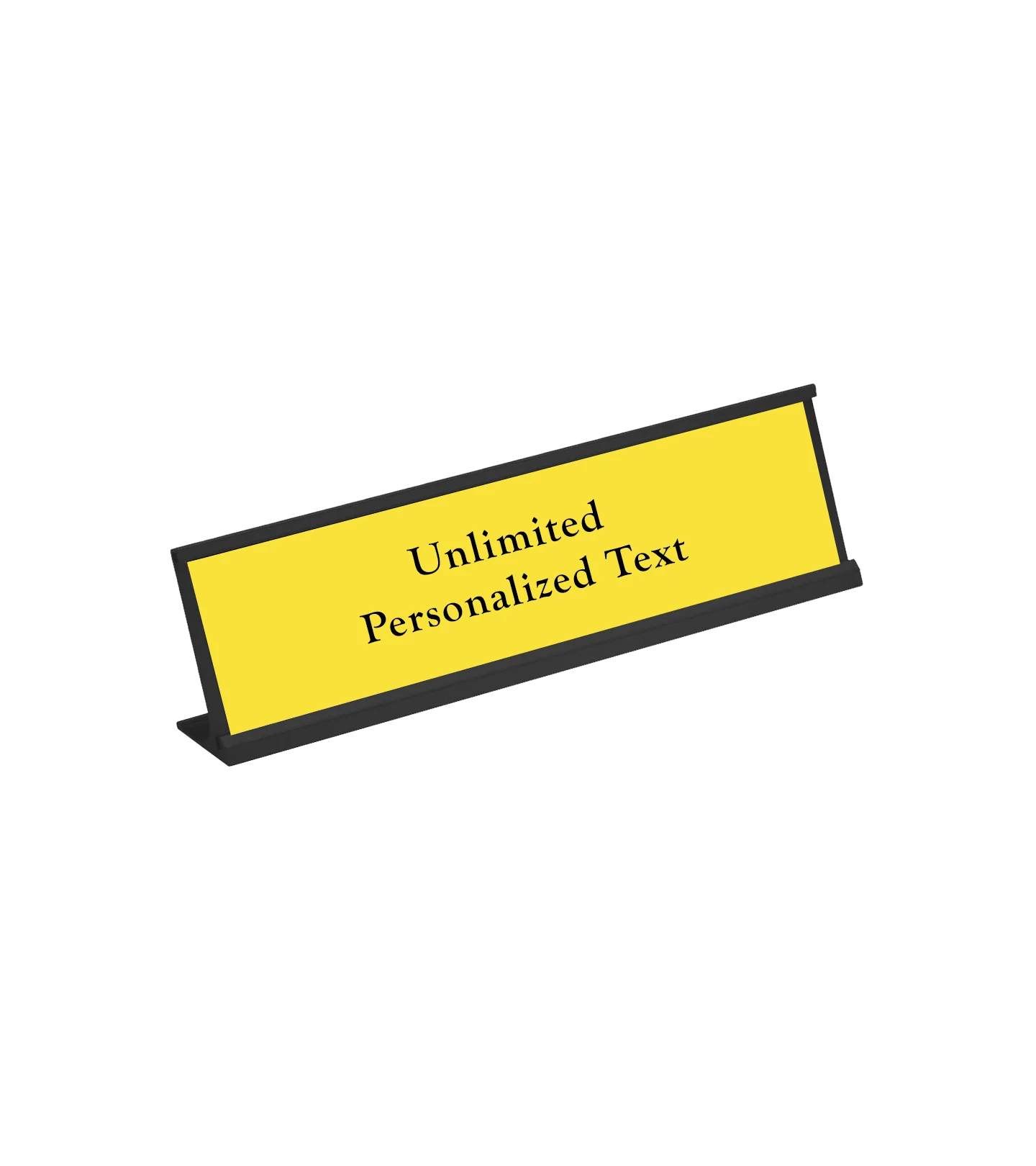 Black Desk Name Plate Holder - Image 16