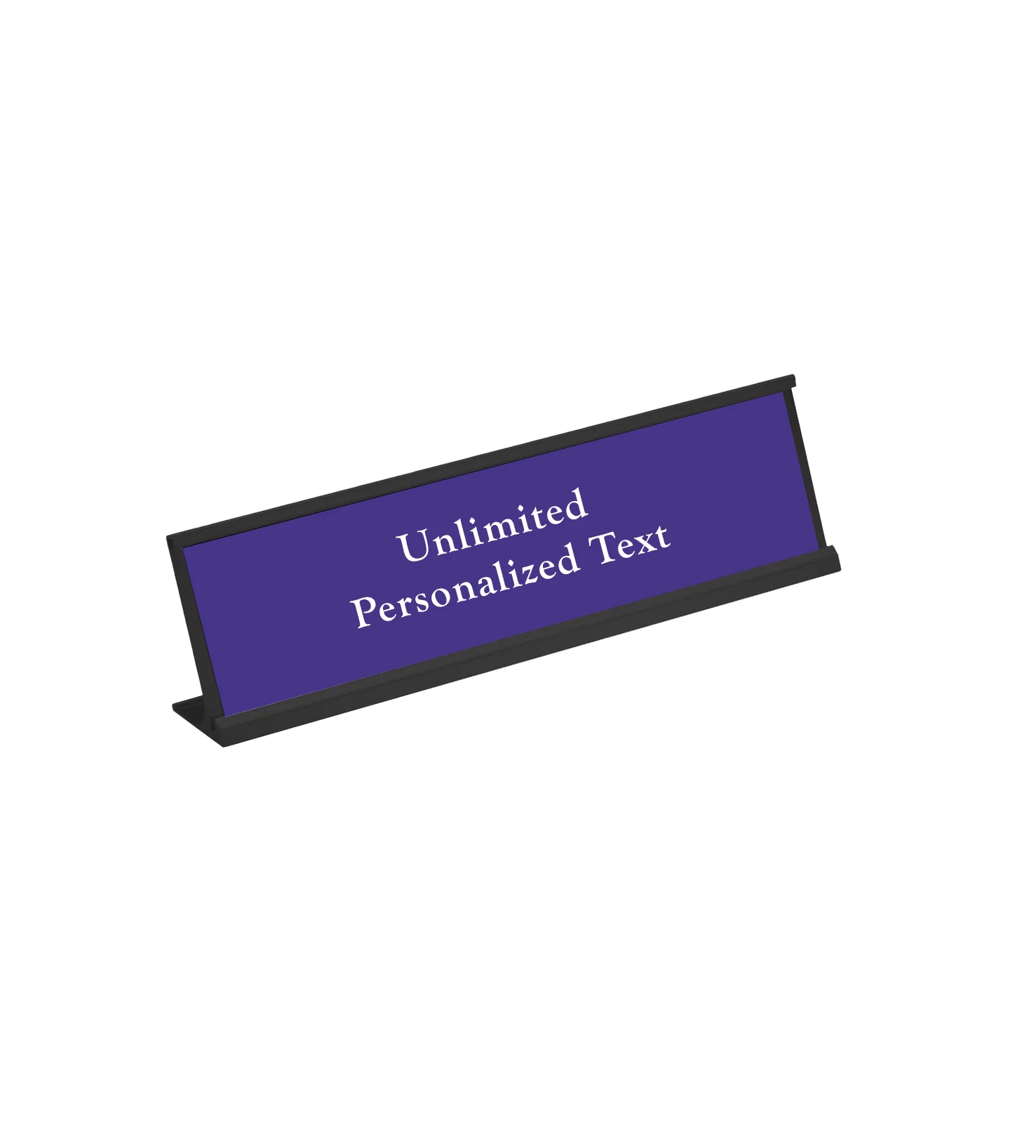 Black Desk Name Plate Holder - Image 18