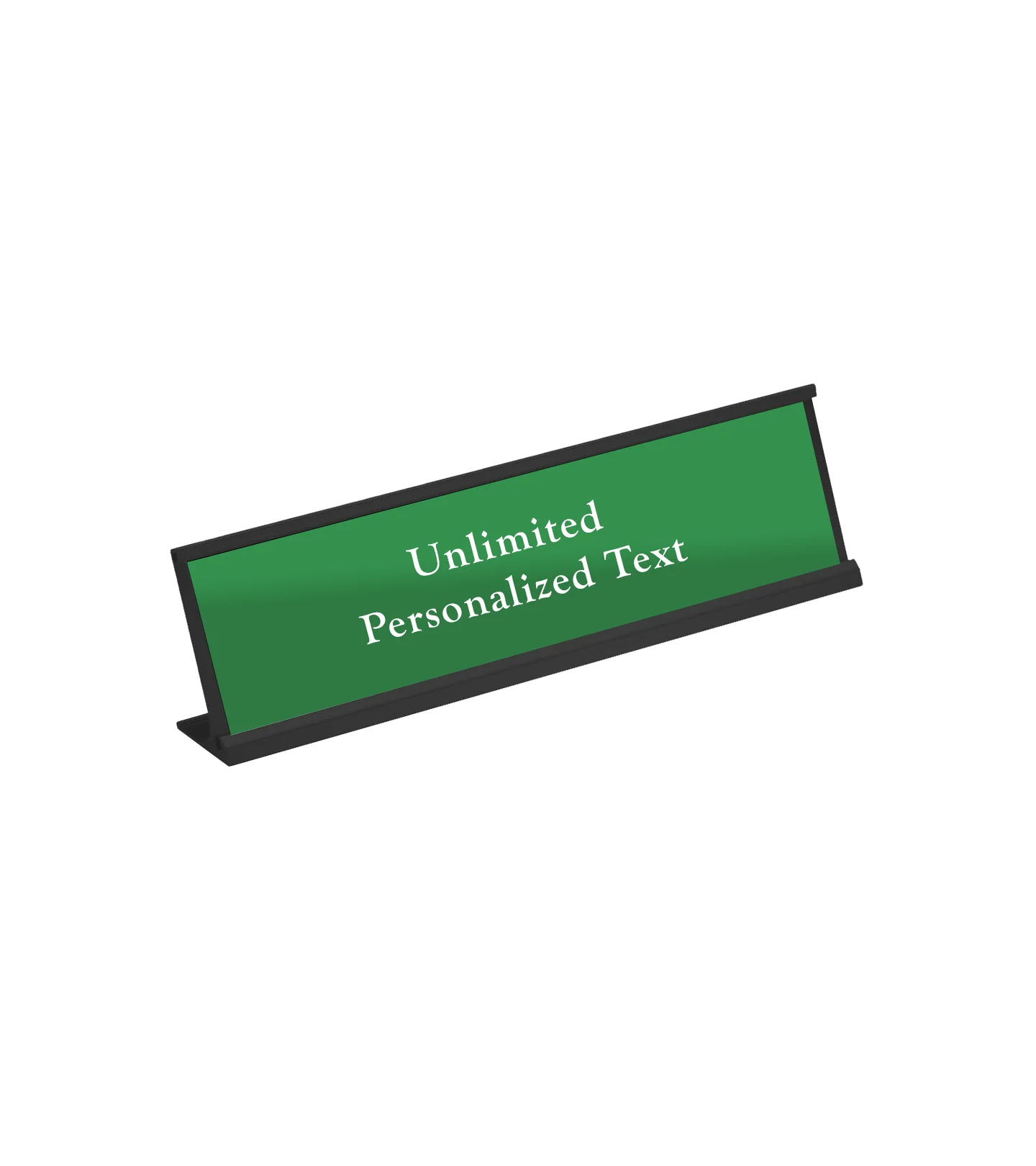 Black Desk Name Plate Holder - Image 5