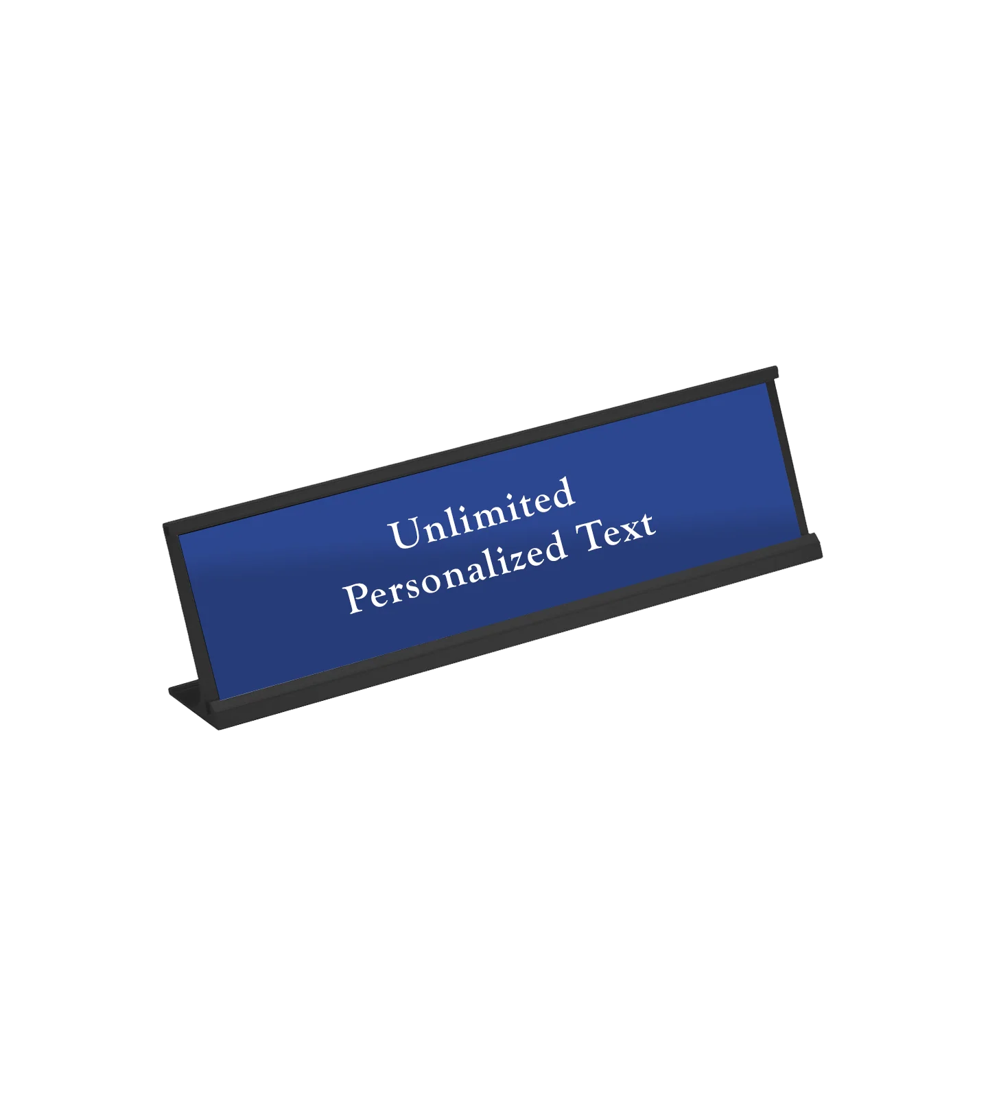 Black Desk Name Plate Holder - Image 6