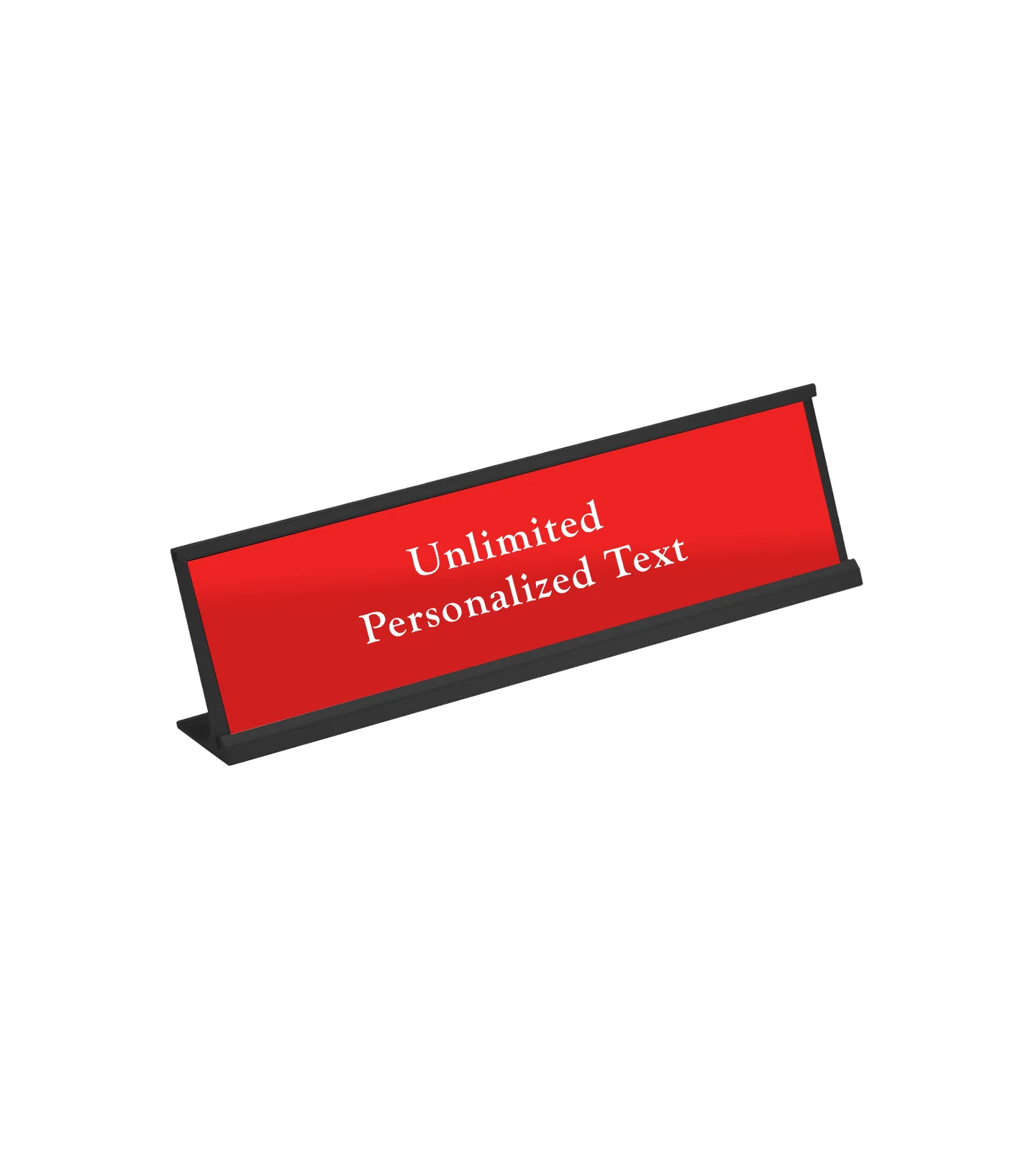 Black Desk Name Plate Holder - Image 7