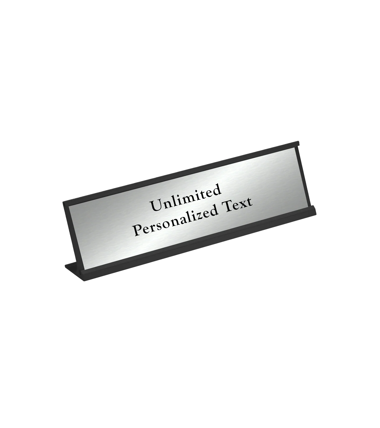 Black Desk Name Plate Holder - Image 9