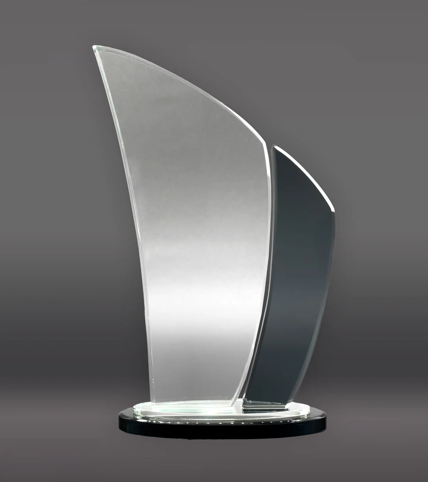 Black Edge Wave Crystal Award - Image 4