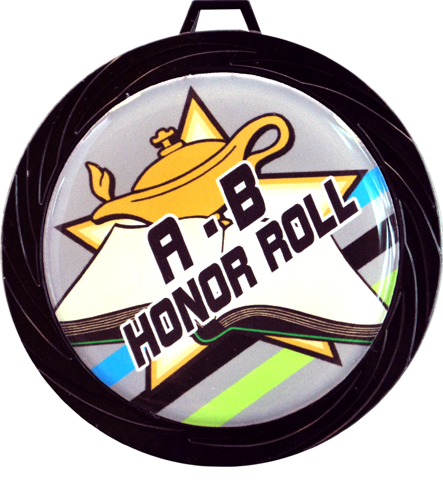 Black Lazer AB Honor Roll Medal