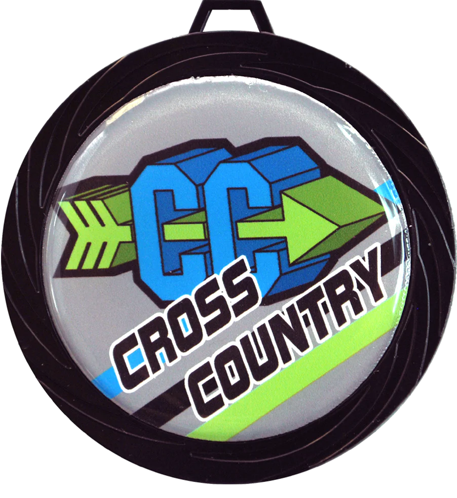 Black Lazer Cross Country Medal