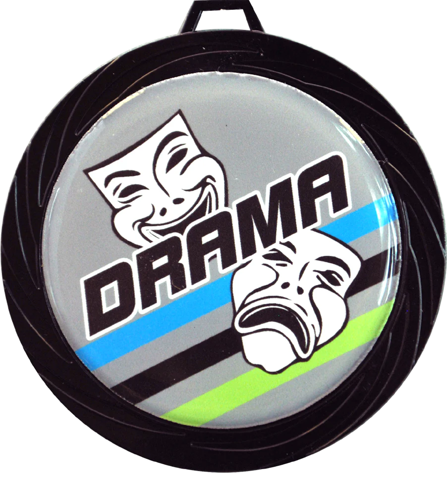 Black Lazer Drama Medal