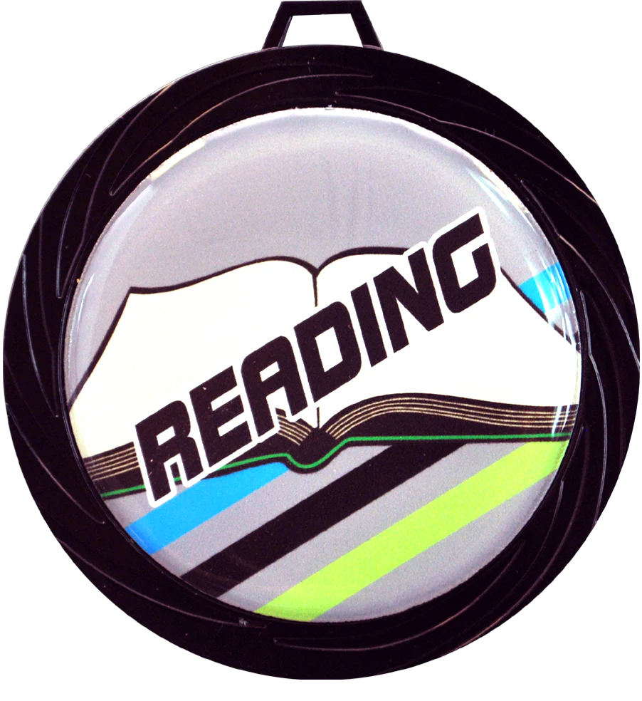 Black Lazer Reading Medal