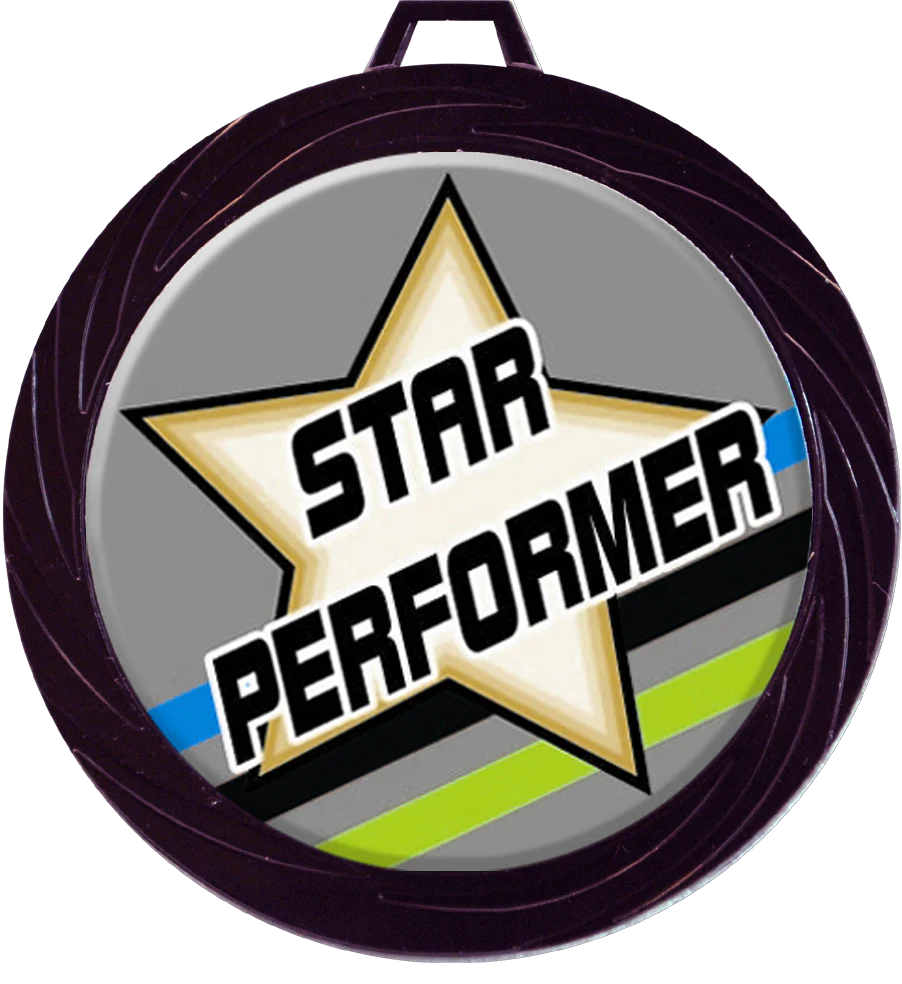 Black Lazer Star Performer Medal
