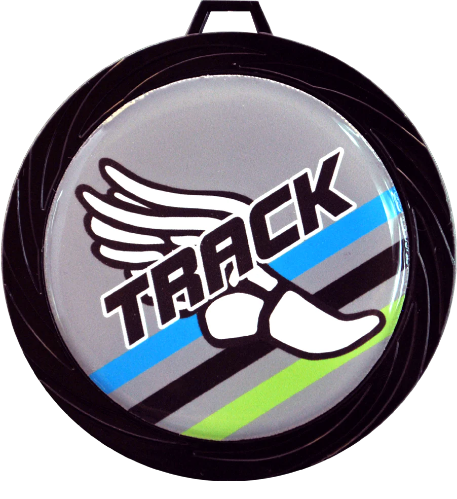 Black Lazer Track Medal