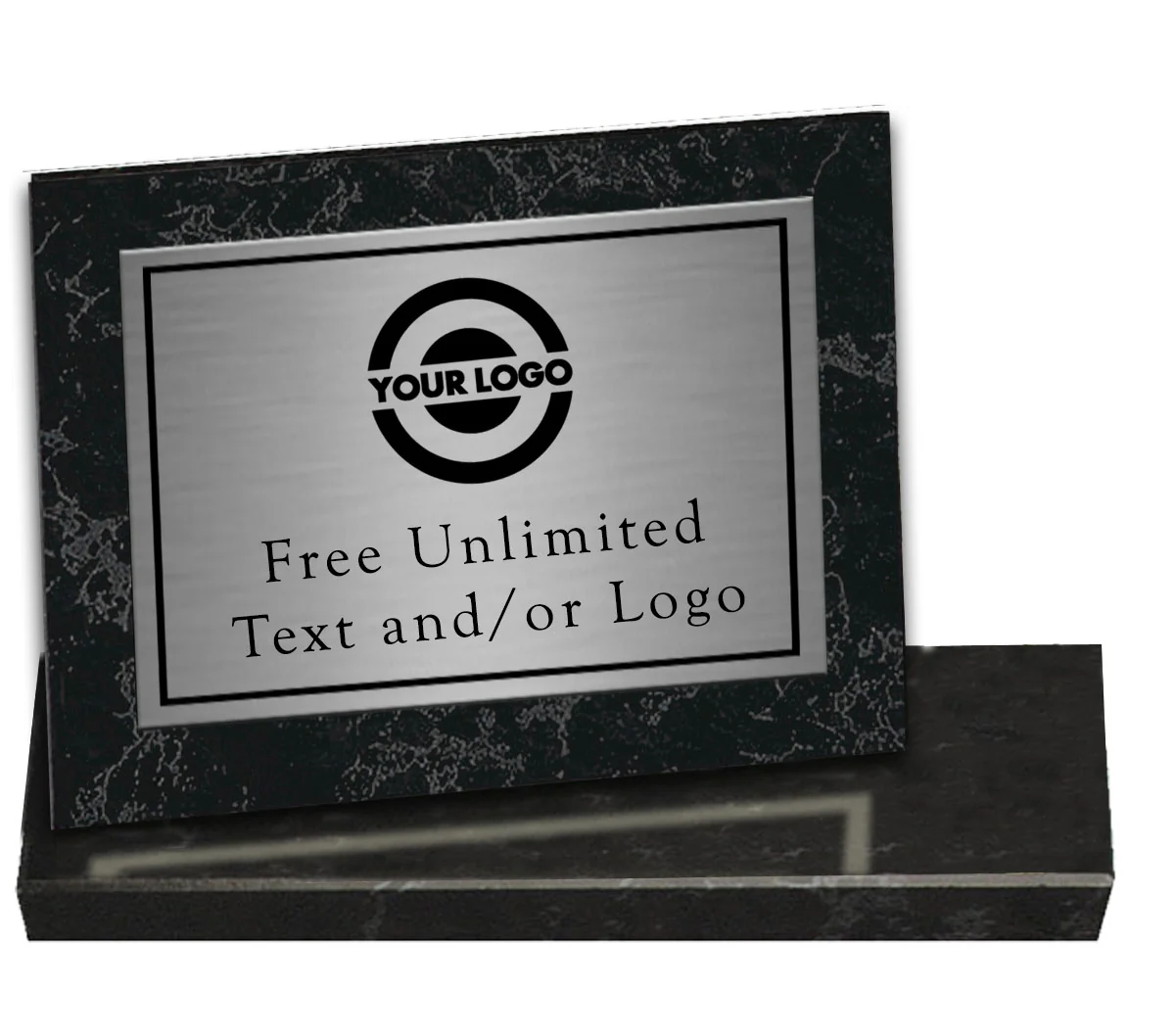 Black Marble Billboard Plaque With Derby Topper - Image 3