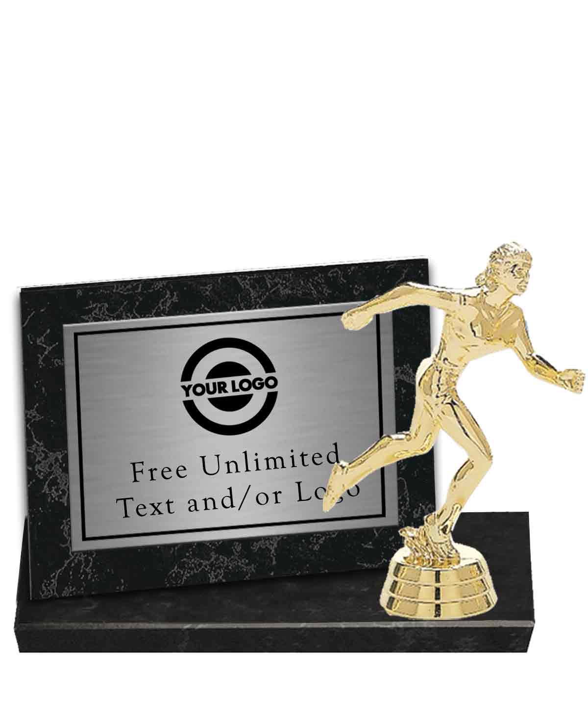 Black Marble Billboard Plaque with Track Topper - Image 2