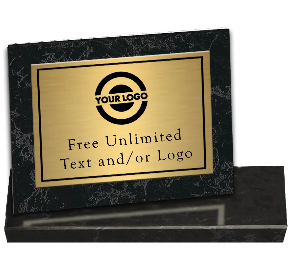 Black Marble Billboard Plaque with Track Topper - Image 3