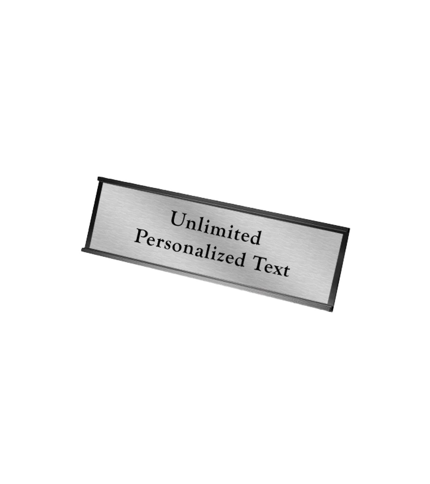 Black Wall Mounted Name Plate Holder - Image 11