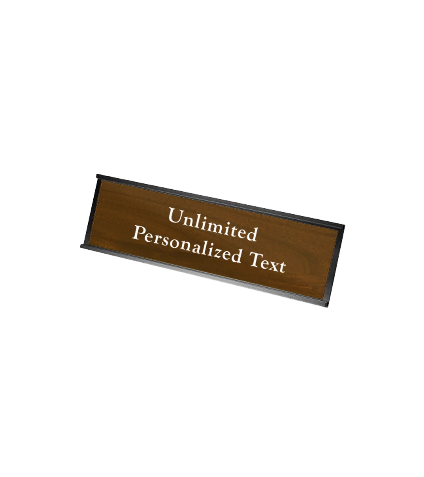 Black Wall Mounted Name Plate Holder - Image 12