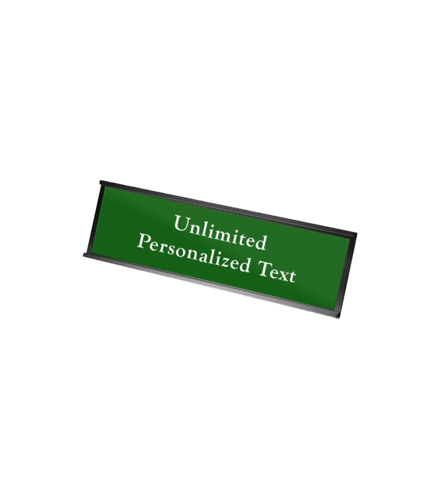 Black Wall Mounted Name Plate Holder - Image 2