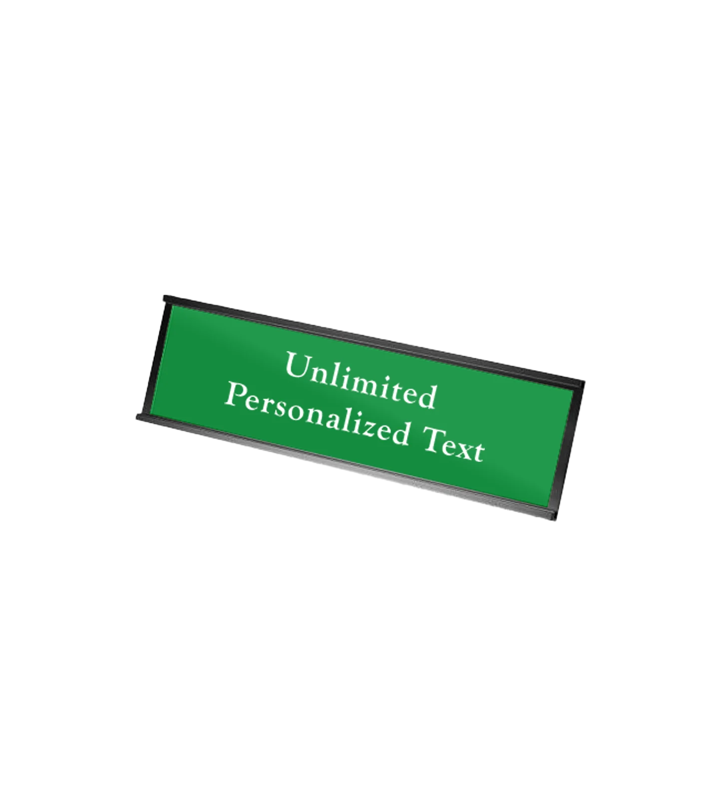 Black Wall Mounted Name Plate Holder - Image 3