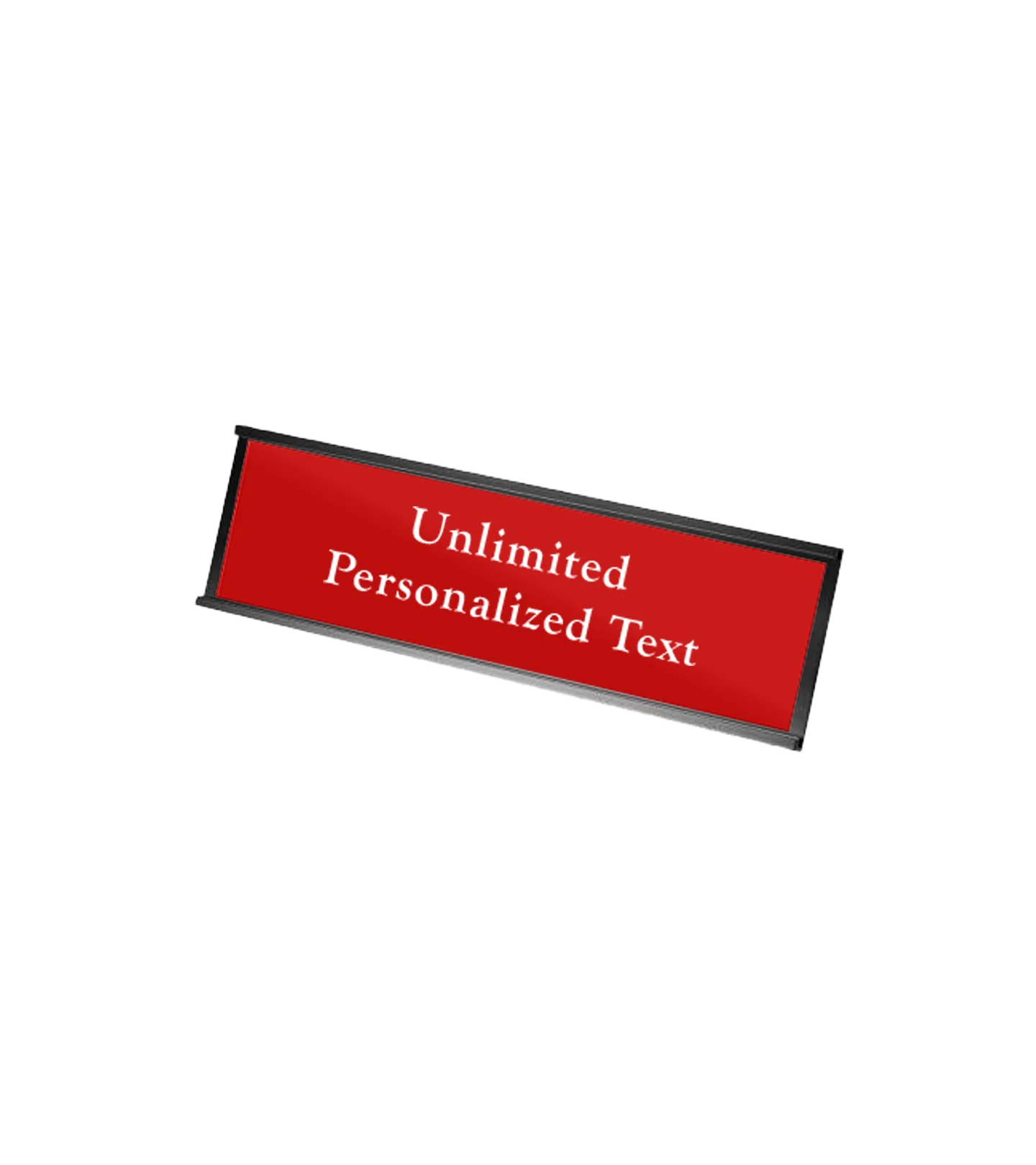 Black Wall Mounted Name Plate Holder - Image 4