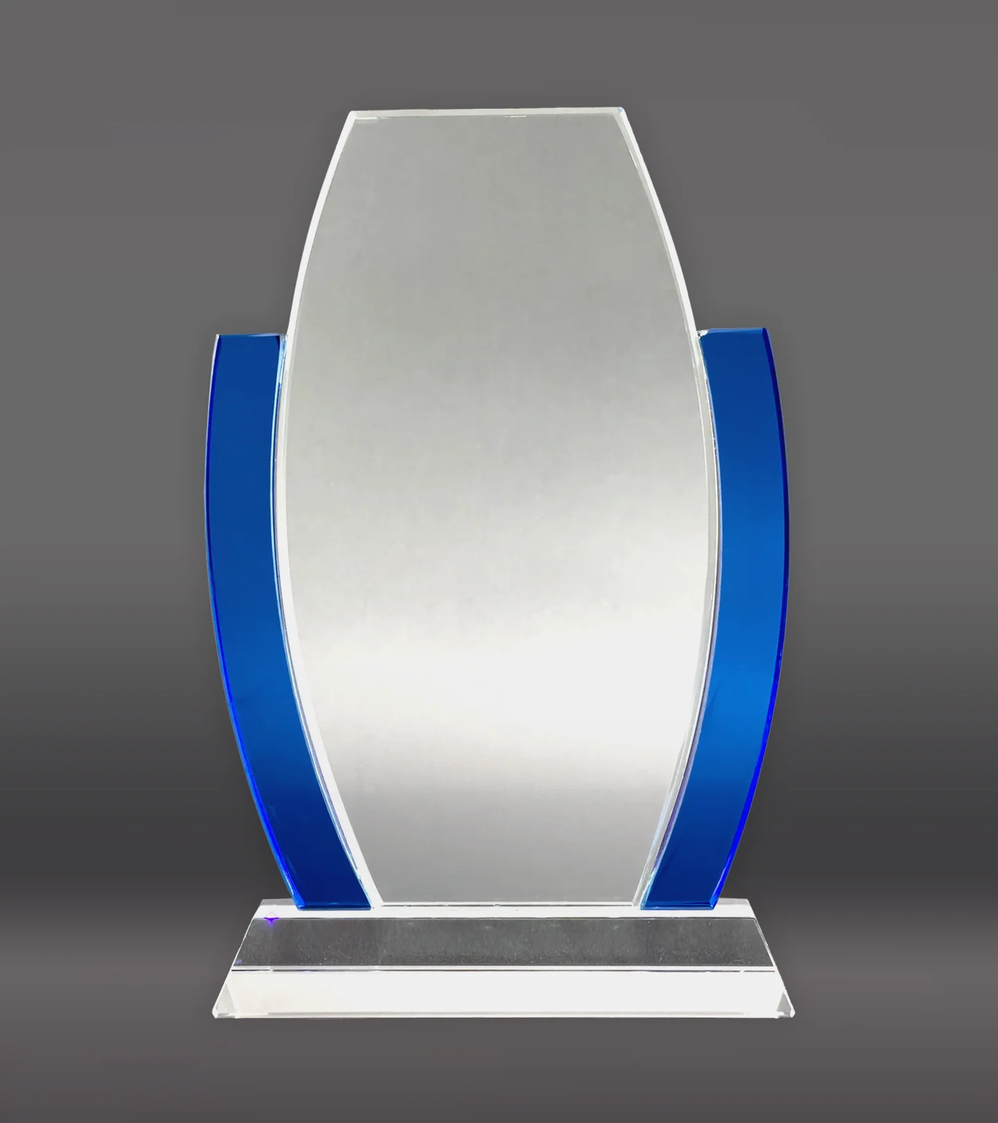 Glass Award with Blue Anchors - Image 2