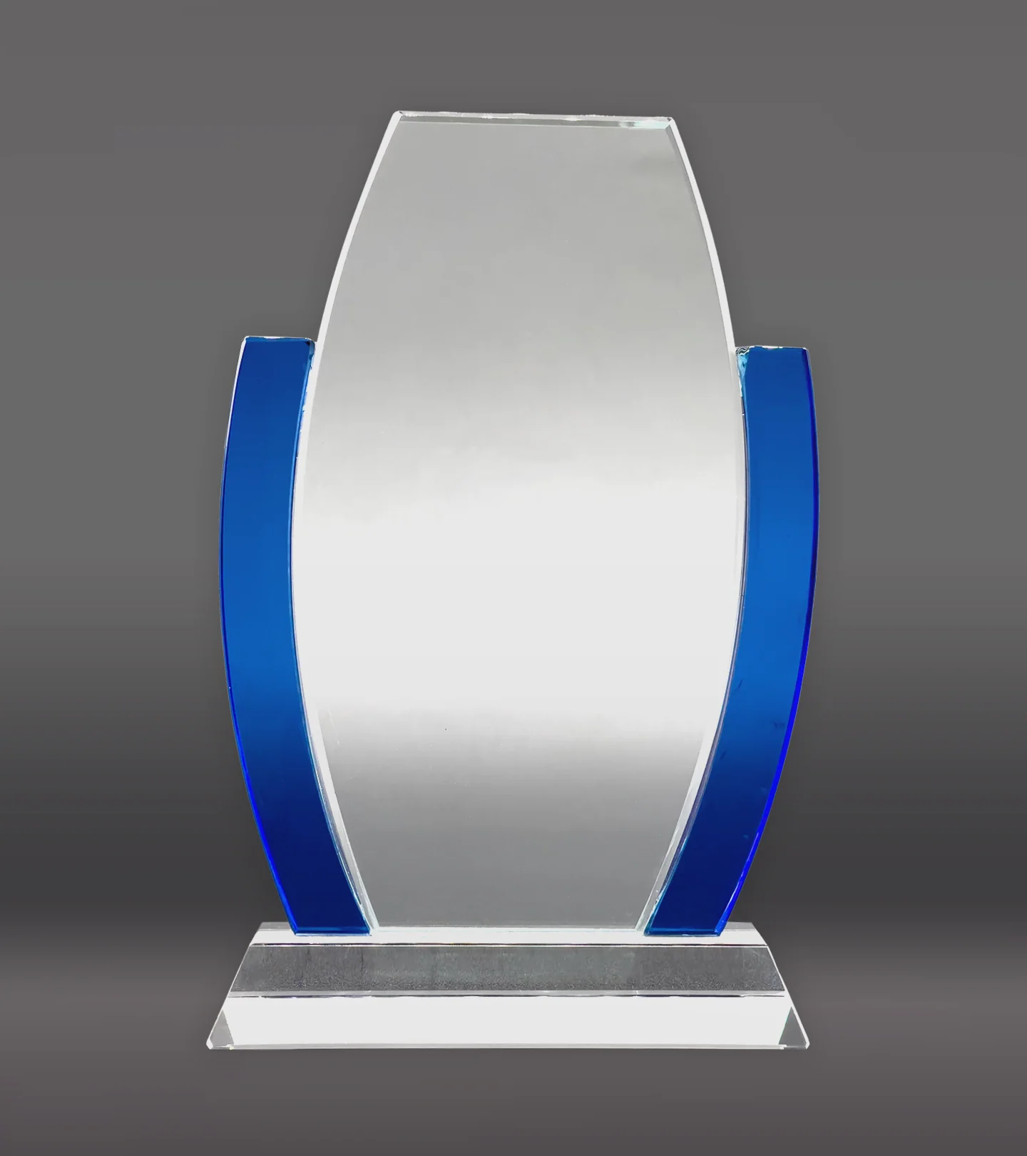 Glass Award with Blue Anchors - Image 4