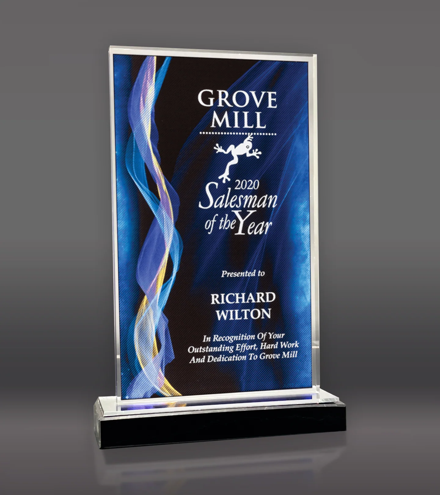 Blue Illusion Acrylic Award