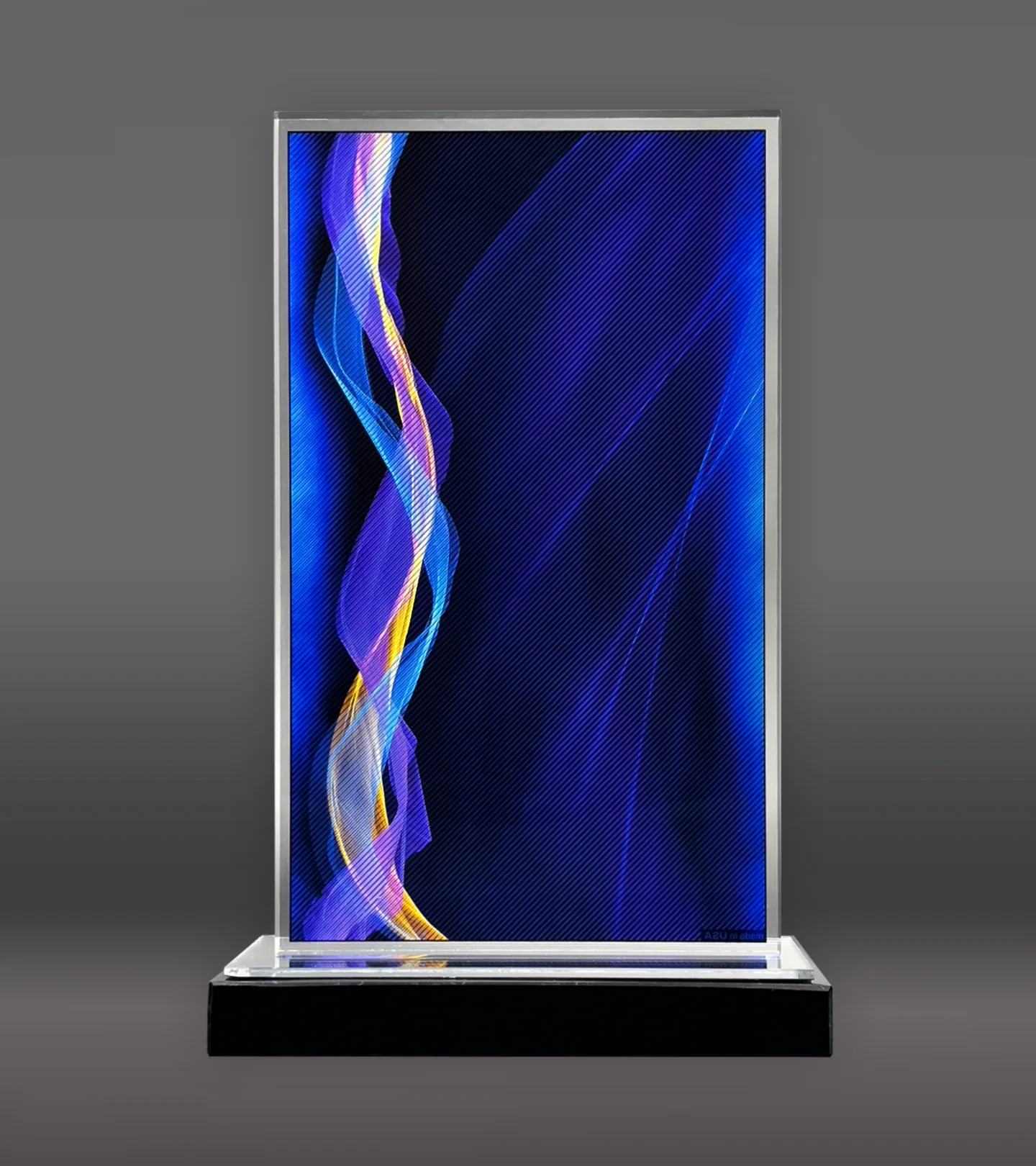 Blue Illusion Acrylic Award - Image 2