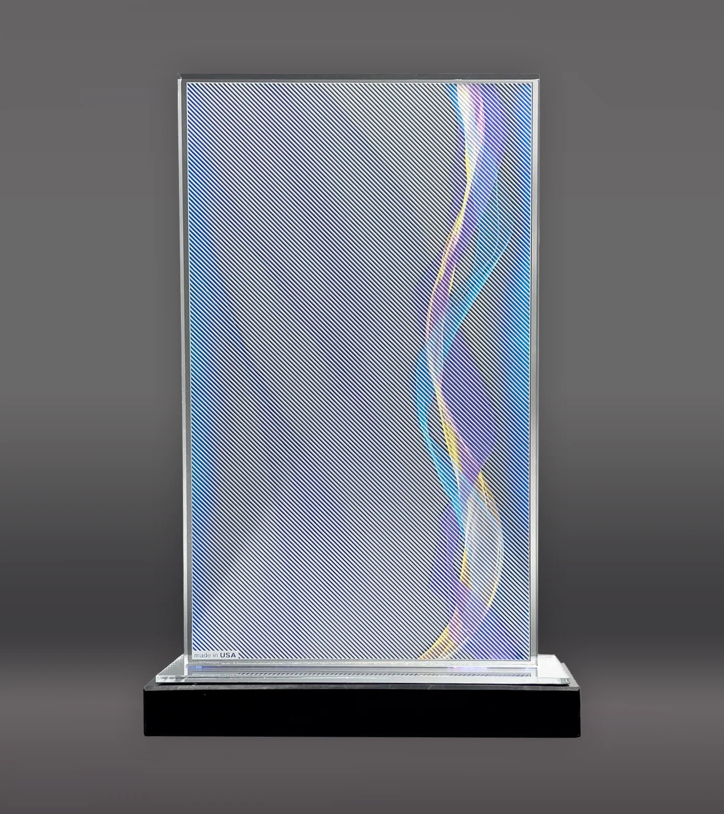 Blue Illusion Acrylic Award - Image 4