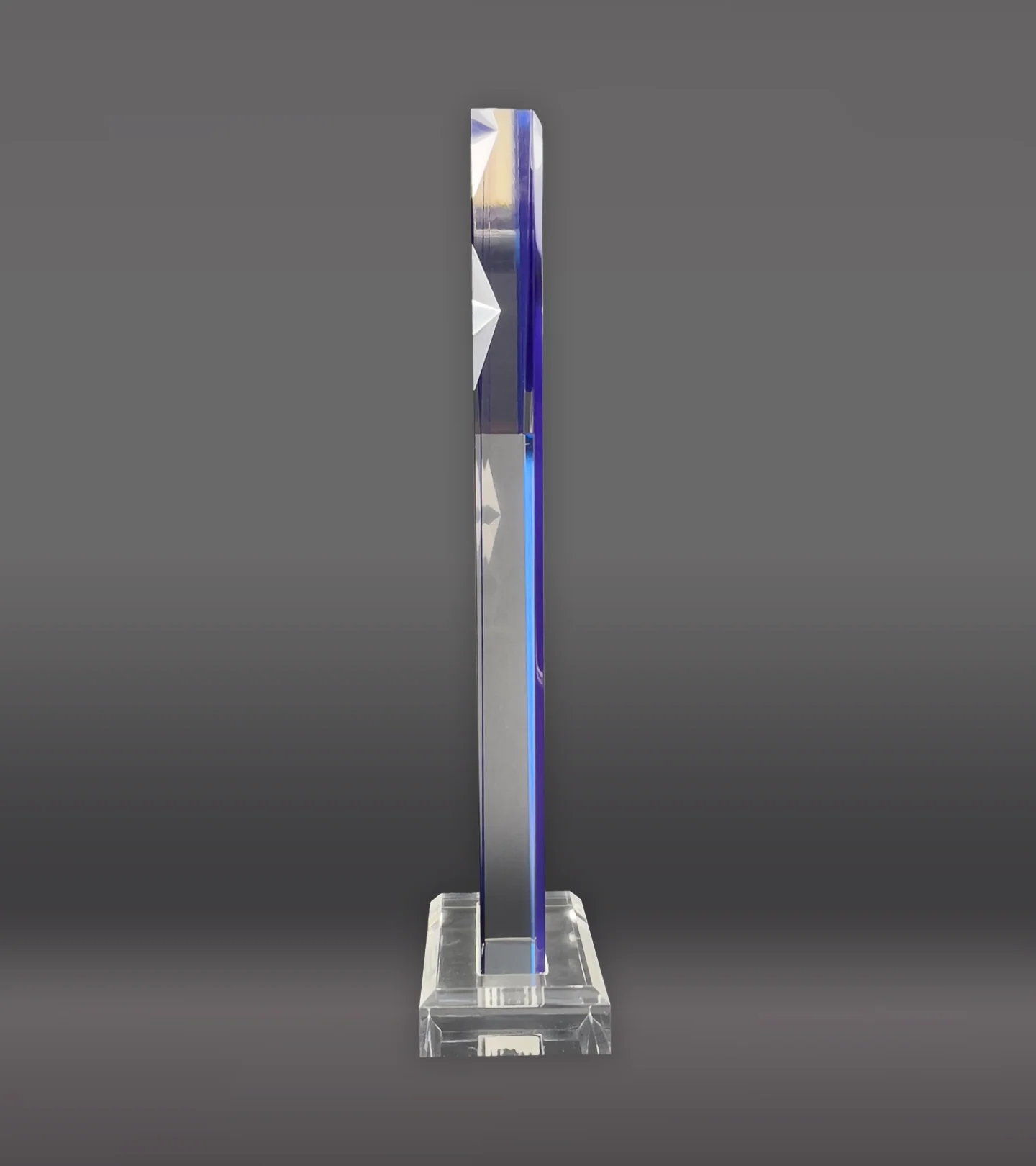 Star Peak Blue Acrylic Award - Image 3
